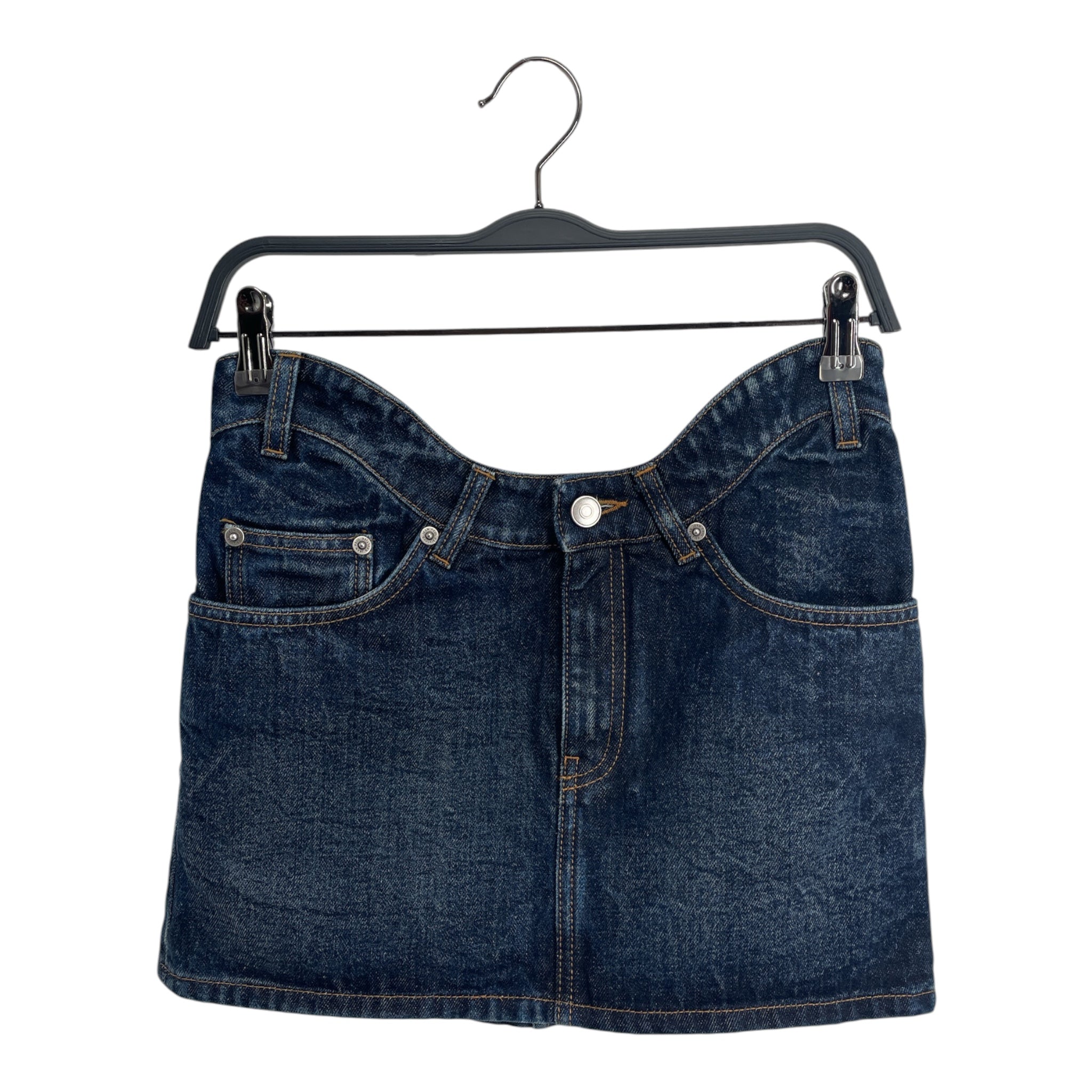 Jean Paul Gaultier/Skirt/26/Denim/NVY/Mini Length/THE CURVED WAIST MINI view 1