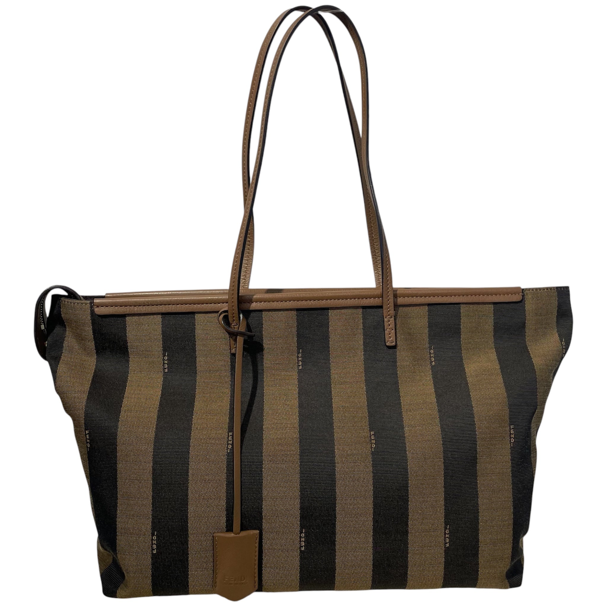 FENDI/Tote Bag/Stripe/Nylon/BRW/8BH185-Q0Z 149-2111 view 1