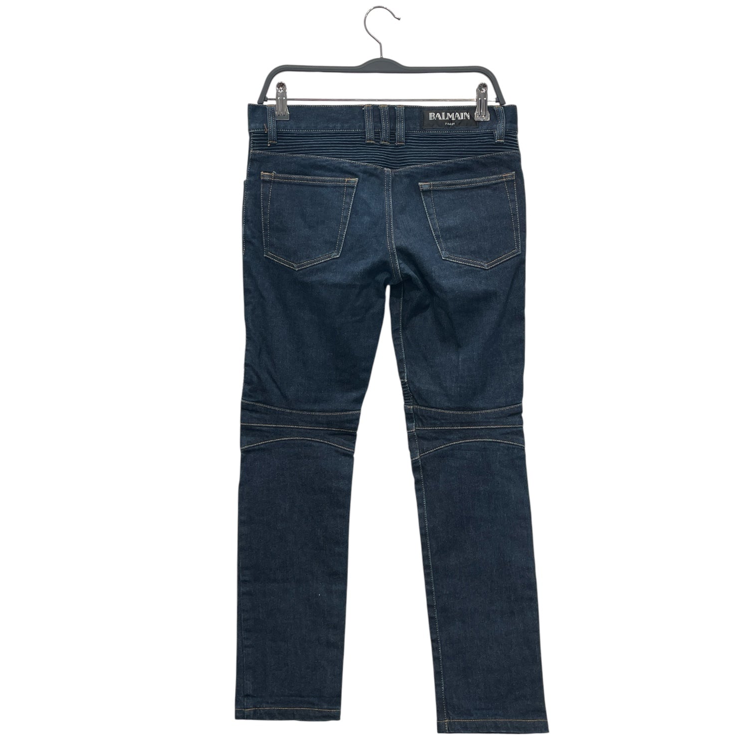BALMAIN/Skinny Pants/30/Denim/IDG/BIKER DENIM DARK WASH view 2