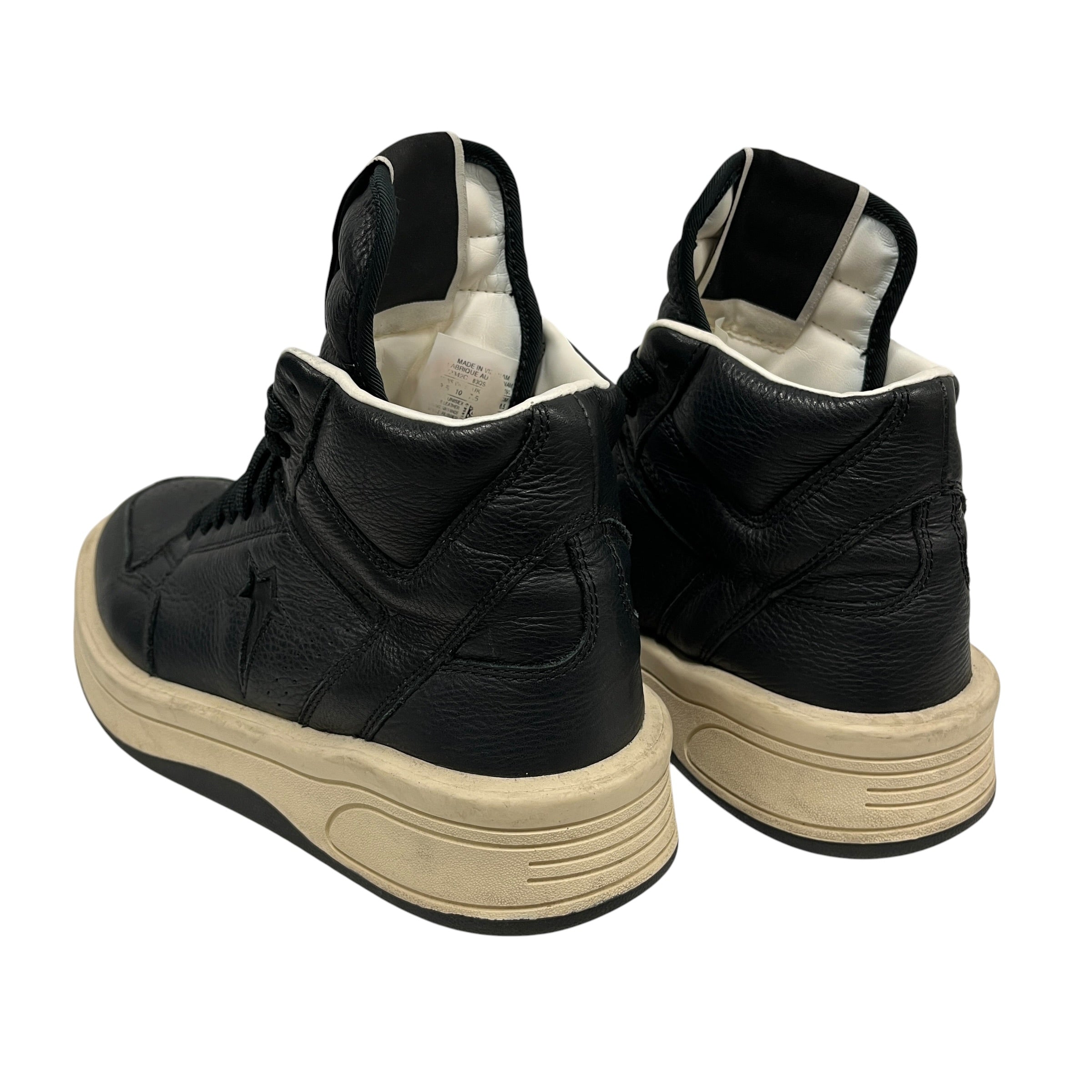 RICK OWENS DRKSHDW/CONVERSE/Hi-Sneakers/US 8.5/Leather/BLK/TURBOWPN view 2