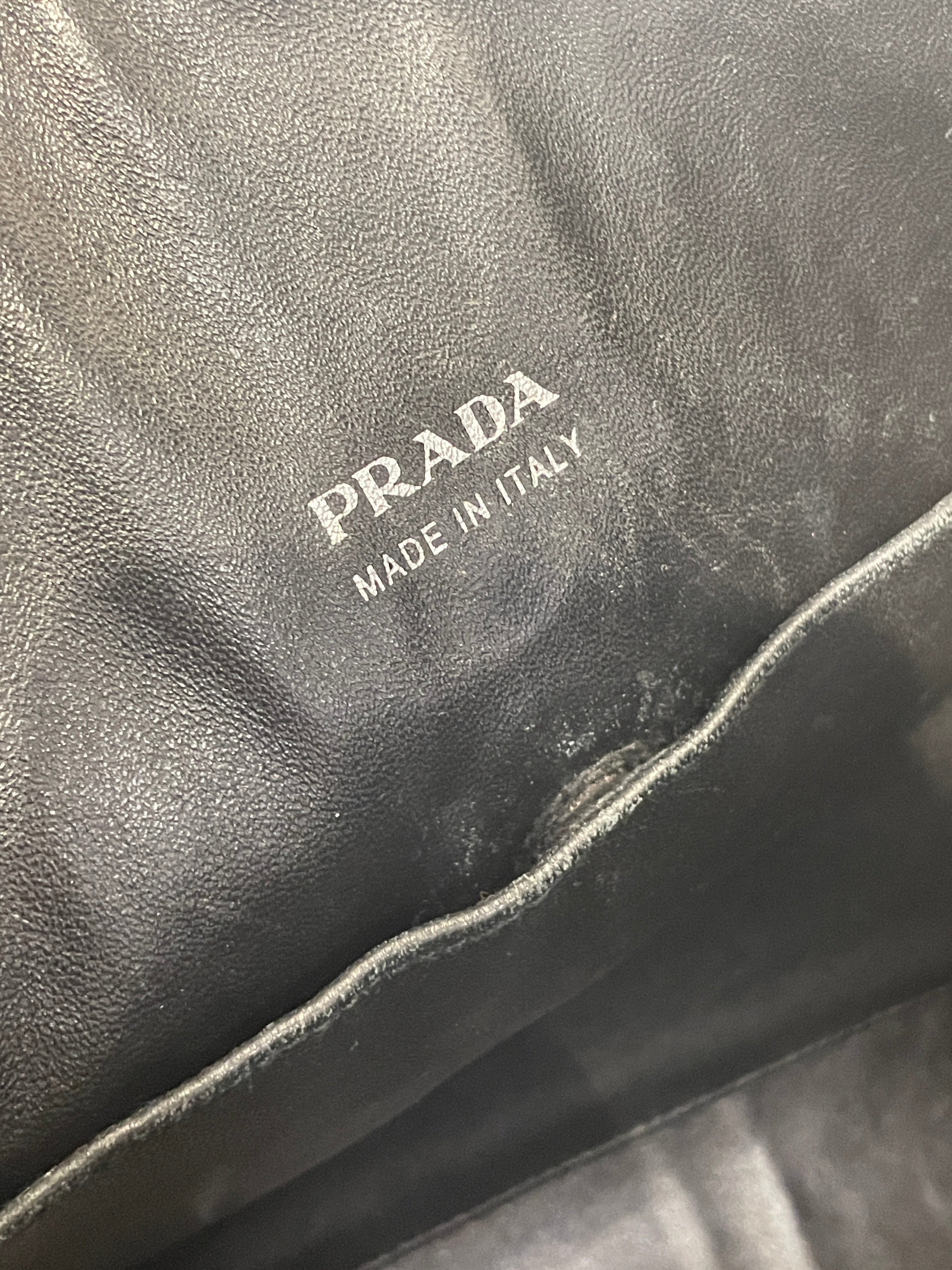 PRADA/Hand Bag/Stripe/Leather/BRW/Baiadera view 6
