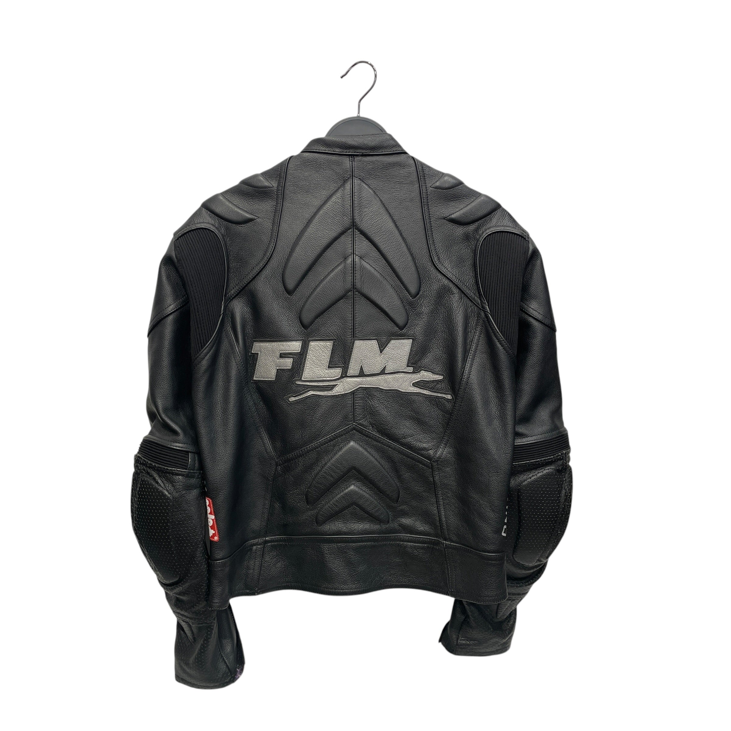 GREYHOUND ORIGINAL/Leather Jkt/Leather/BLK/All Over Print/MOTO JACKET ONLY BY POLO view 2