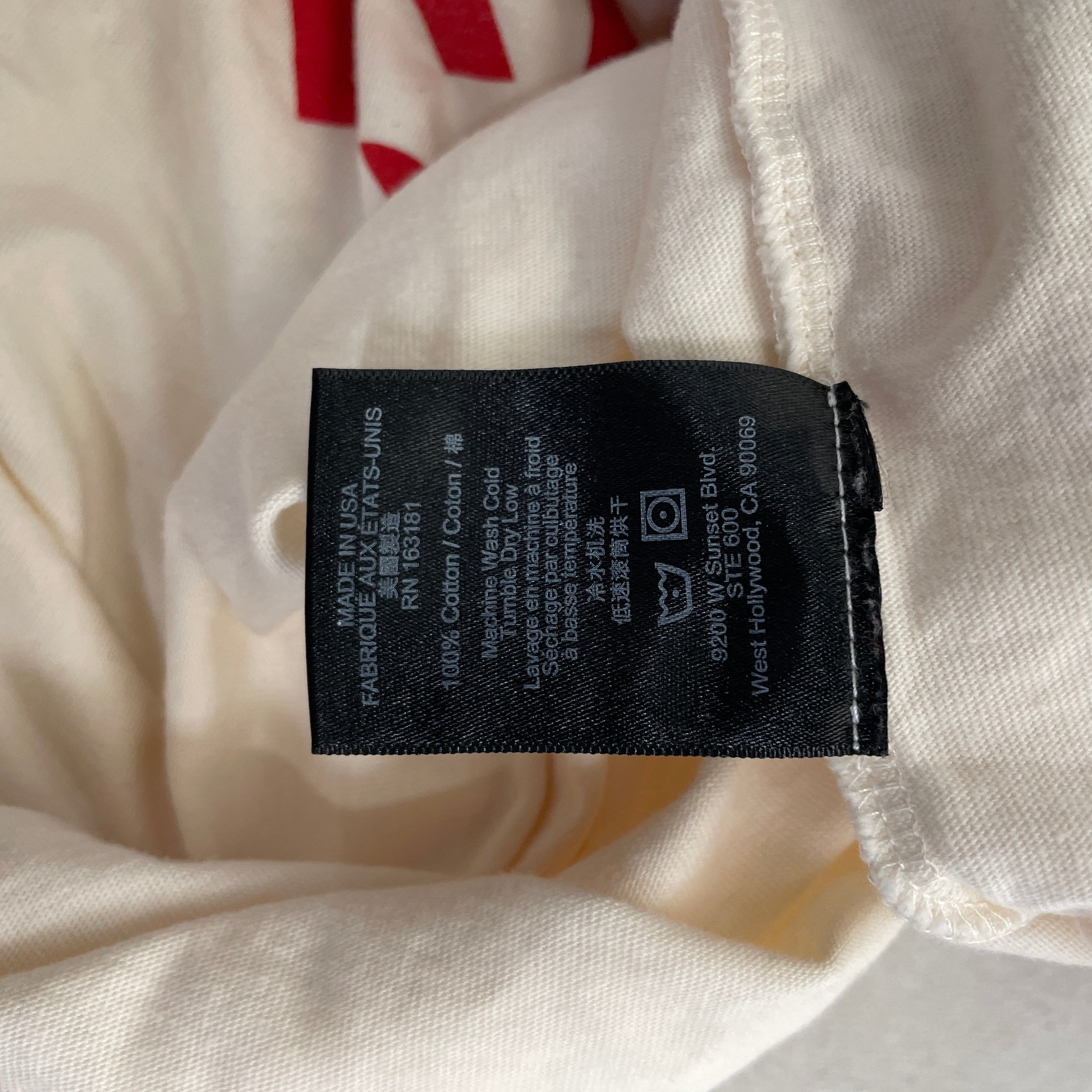 RHUDE/T-Shirt/M/Cotton/WHT/CICLISMO RAGLAN T view 4