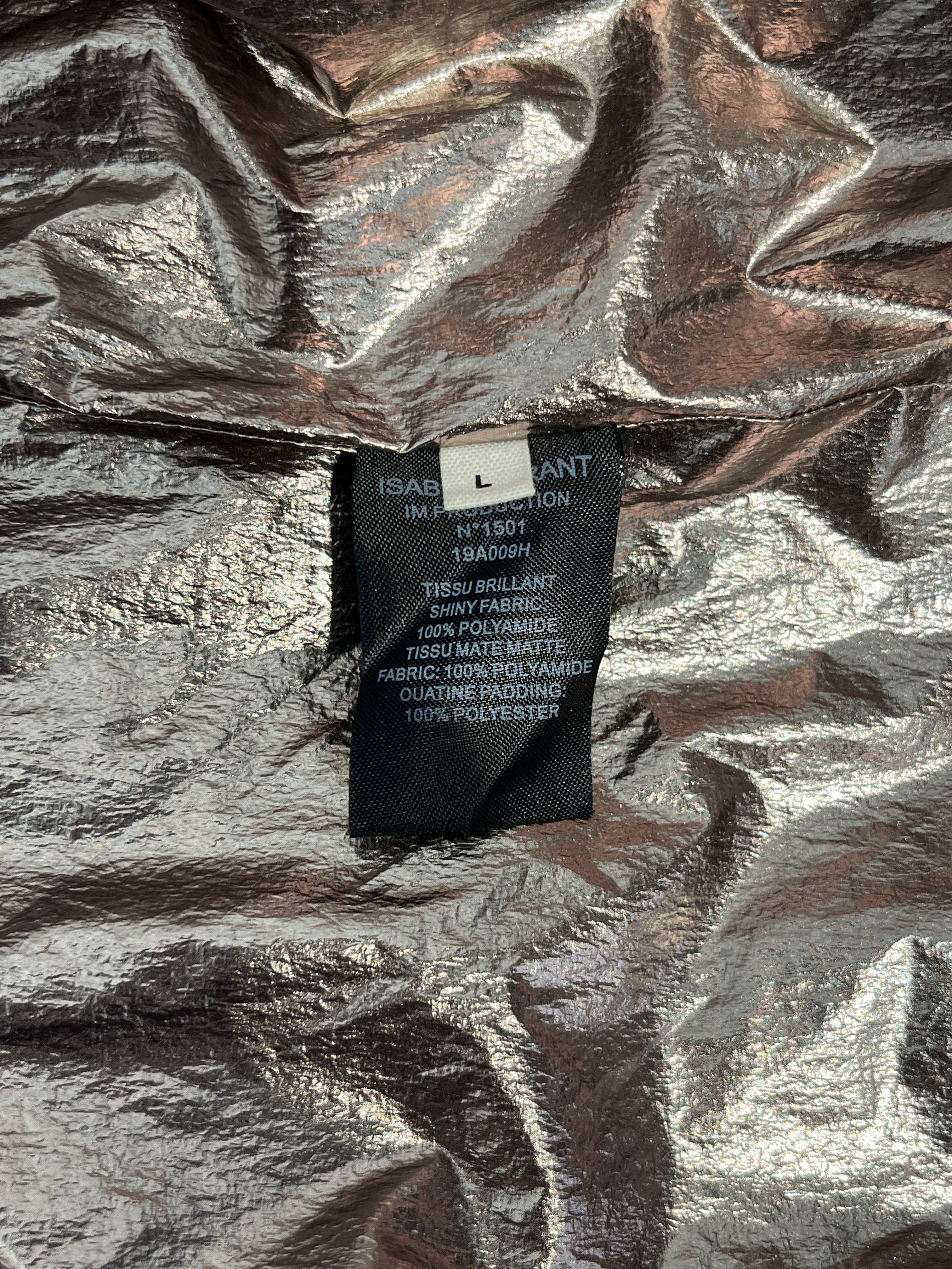ISABEL MARANT/Puffer Jkt/L/Polyester/BEG/SHINY INTERIOR view 5