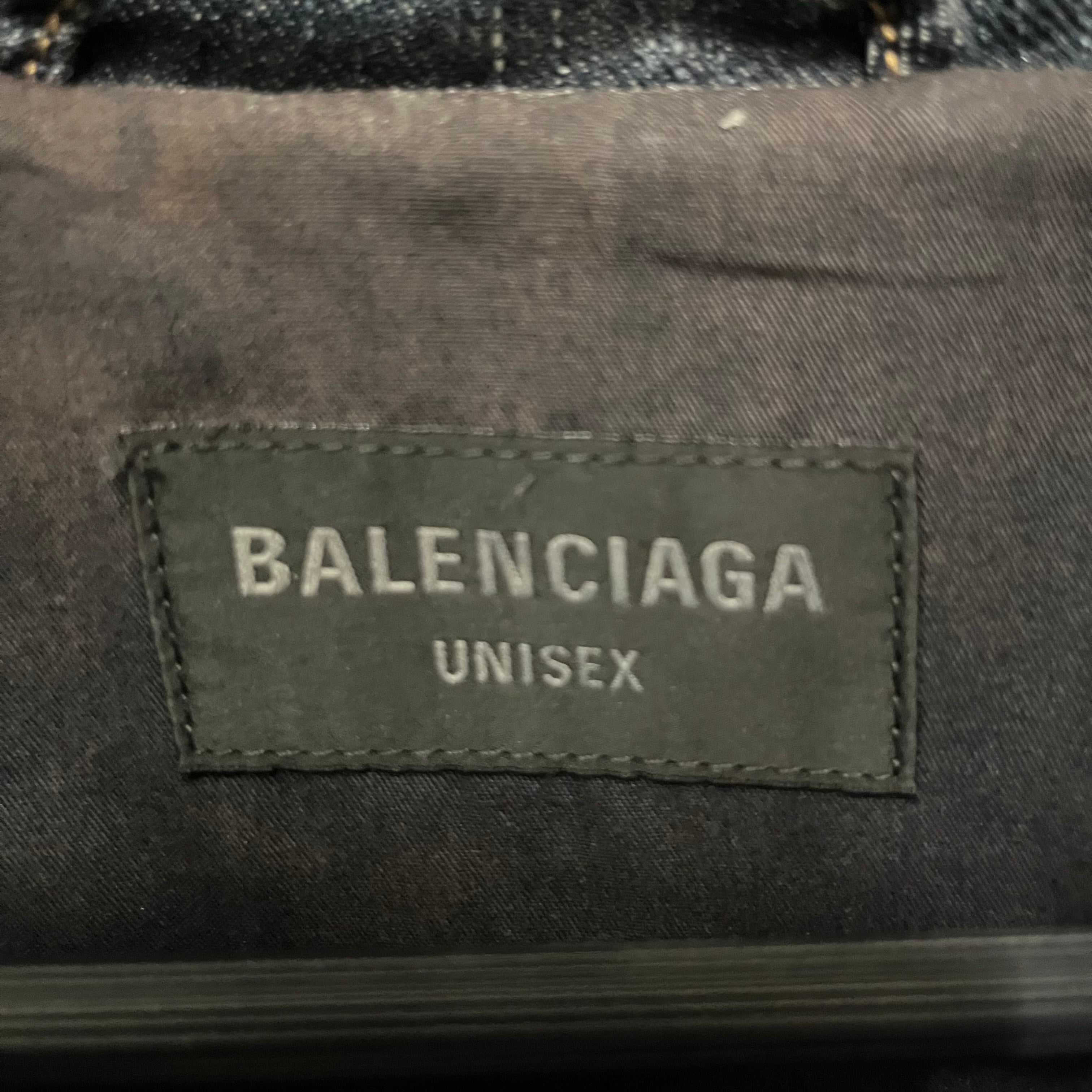 BALENCIAGA/Puffer Jkt/2/Cotton/IDG/light ring distressed view 3