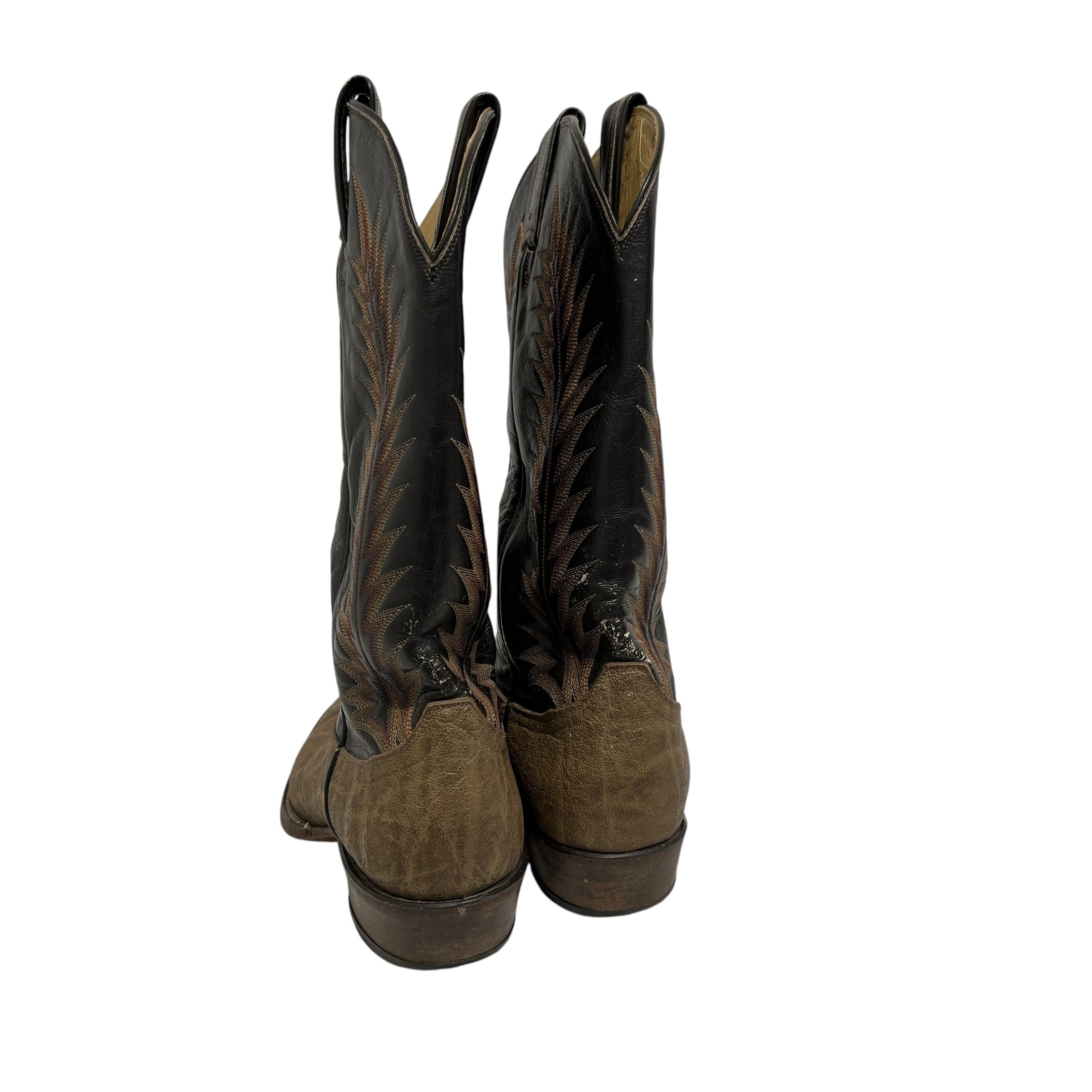TONY LAMA/Cowboy Boots/US 7.5/Animal Pattern/GRY/elephant view 2