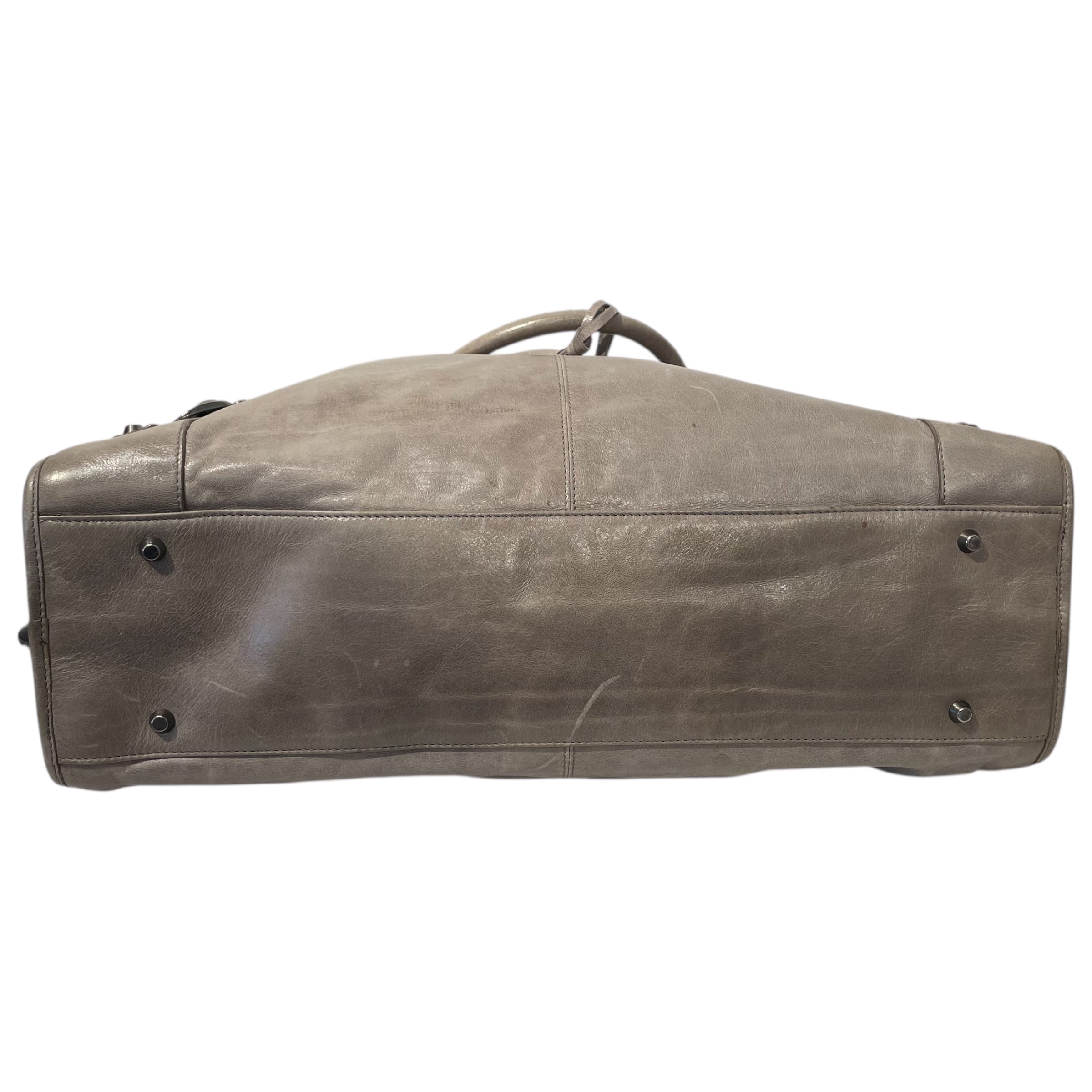 BALENCIAGA/Hand Bag/Leather/GRY/City Classic view 6