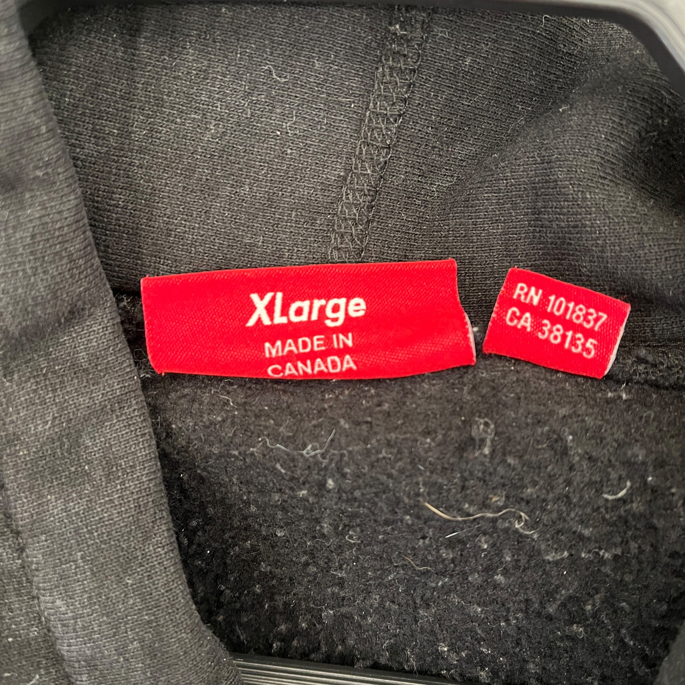 Supreme/Hoodie/XL/Cotton/BLK/supreme cursive white logo view 4