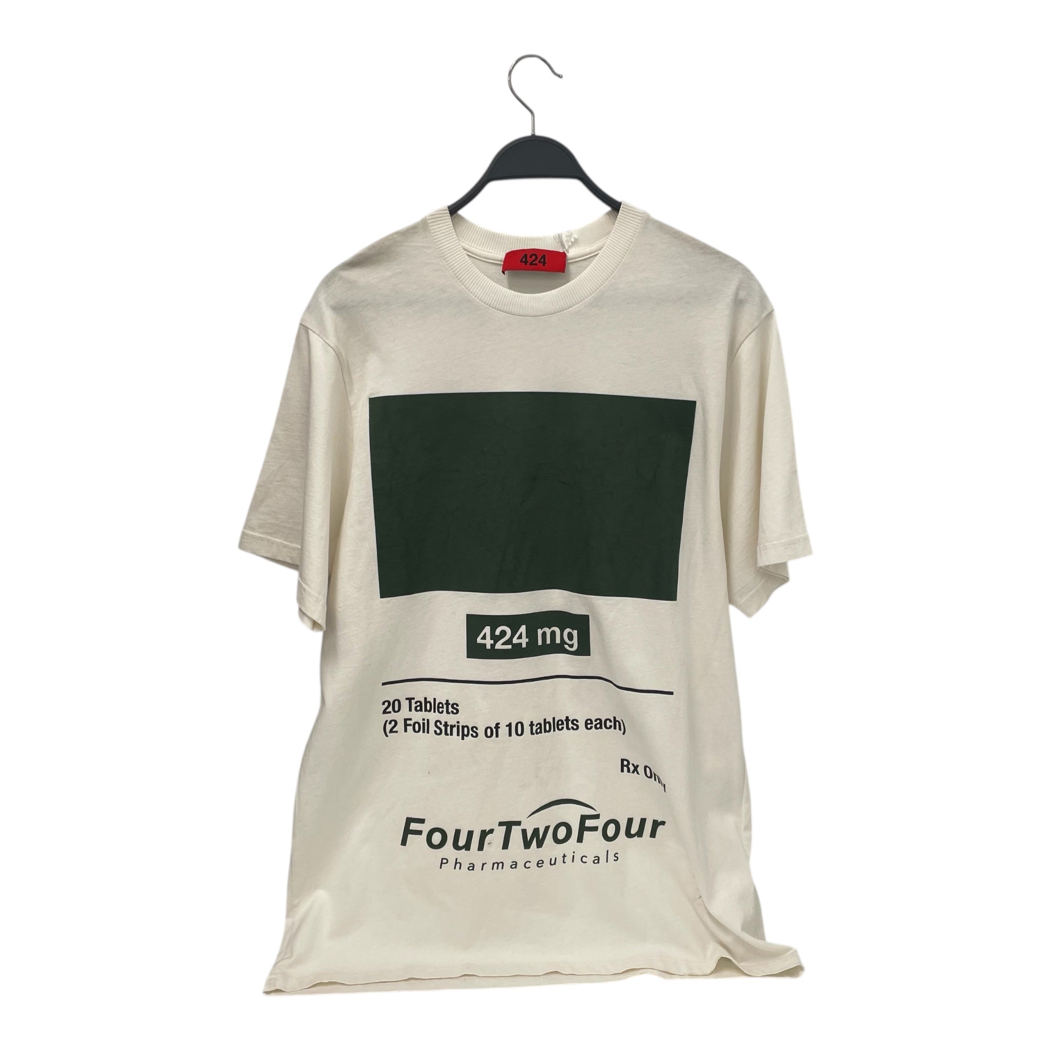 424(FourTwoFour)/T-Shirt/L/Cotton/WHT/Graphic/FourTwoFour Pharrmaceuticals view 1