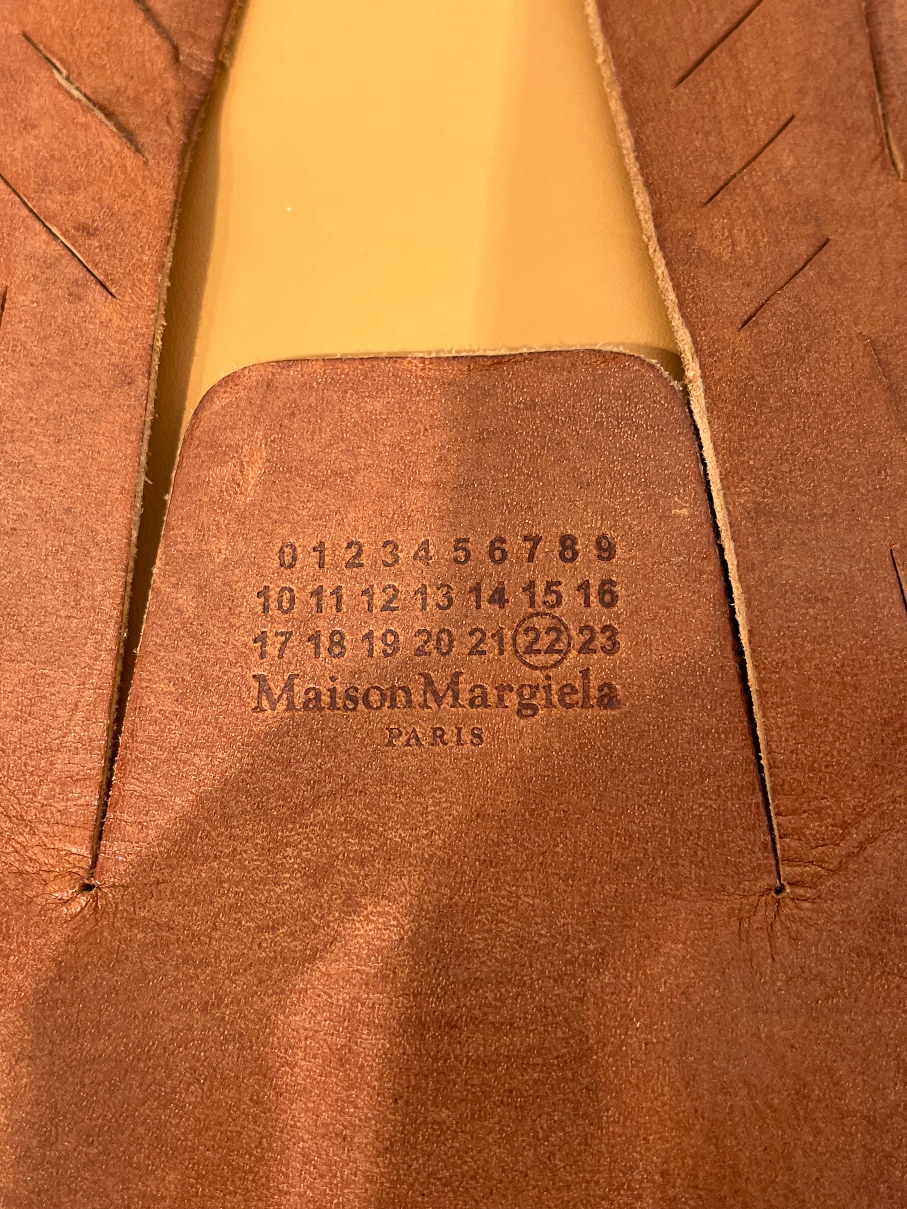 Maison Margiela/Sandals/EU 40/Leather/BRW/Slip-on/LASER CUT MOCCASIN view 7