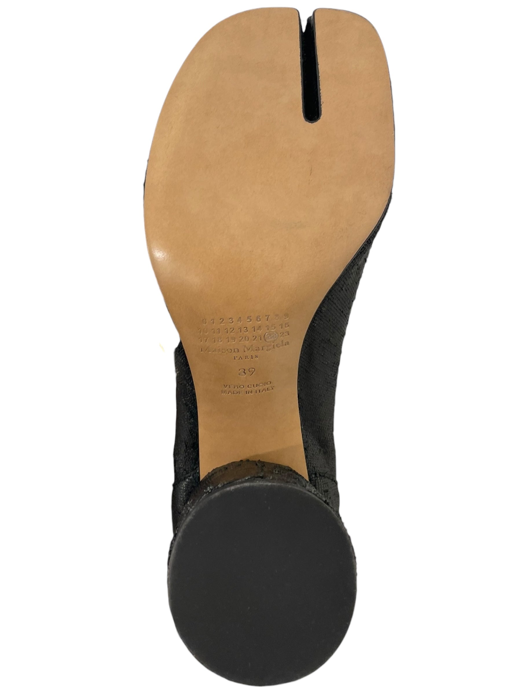 Maison Margiela/Ankle Boots/EU 39/Cotton/BLK/LASER CUT TABI BOOT view 5