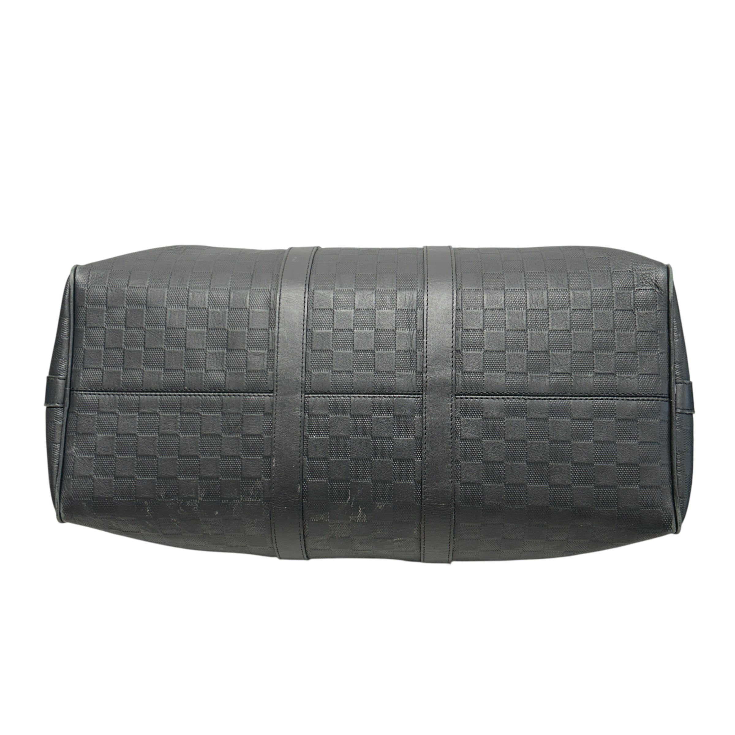 LOUIS VUITTON/Bag/Leather/BLK/Keepall Bandouliere view 3