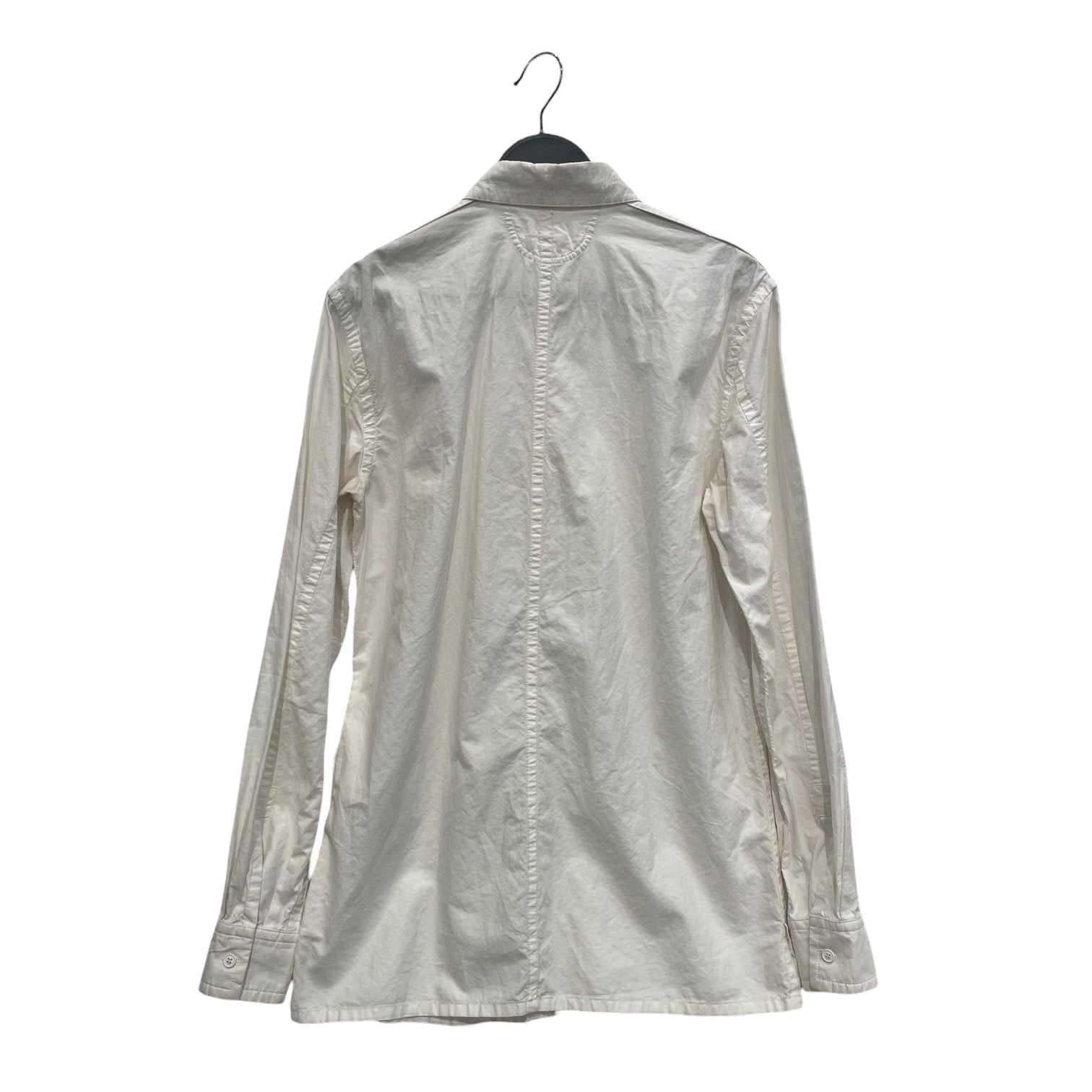 Helmut Lang/LS Shirt/XS/Cotton/WHT/CROSS-FLAP BUTTON UP view 2