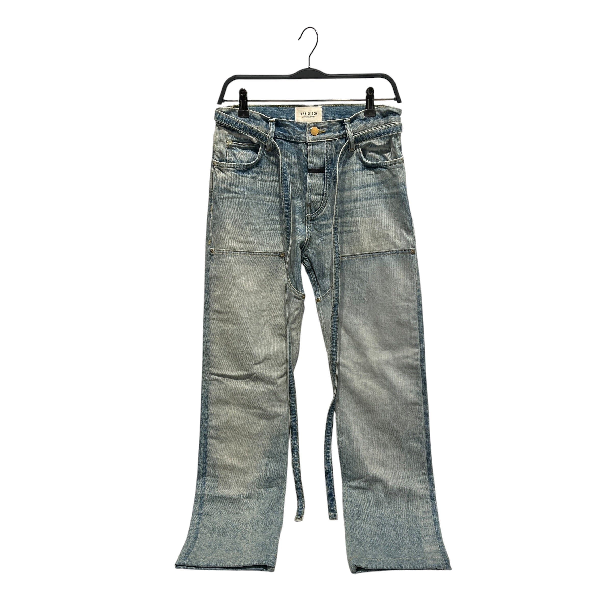 FEAR OF GOD/Straight Pants/29/Denim/BLU/SLIM DOUBLEKNEE BELTED LIGHT view 1
