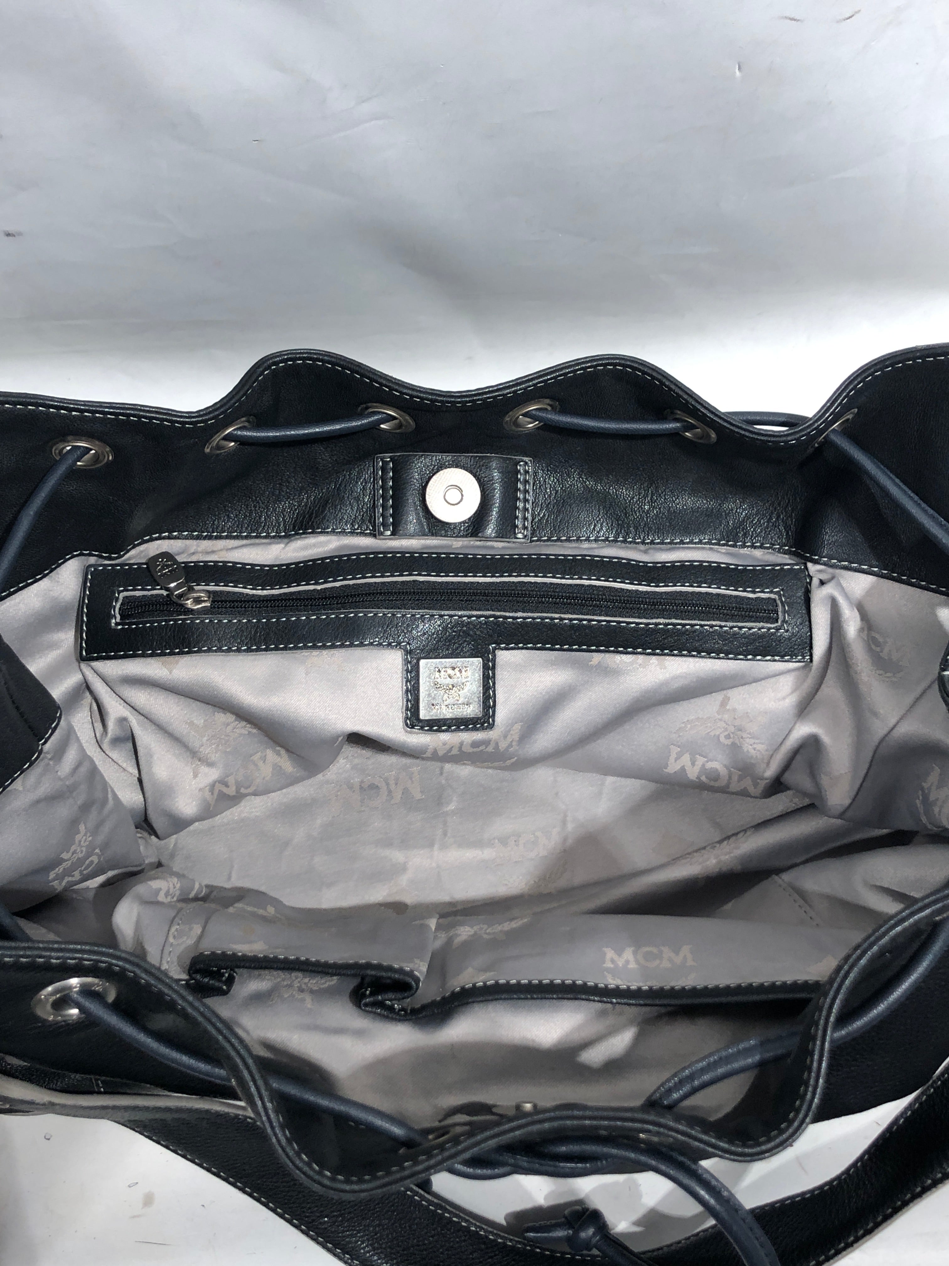MCM/Tote Bag/Leather/BLK/ view 4