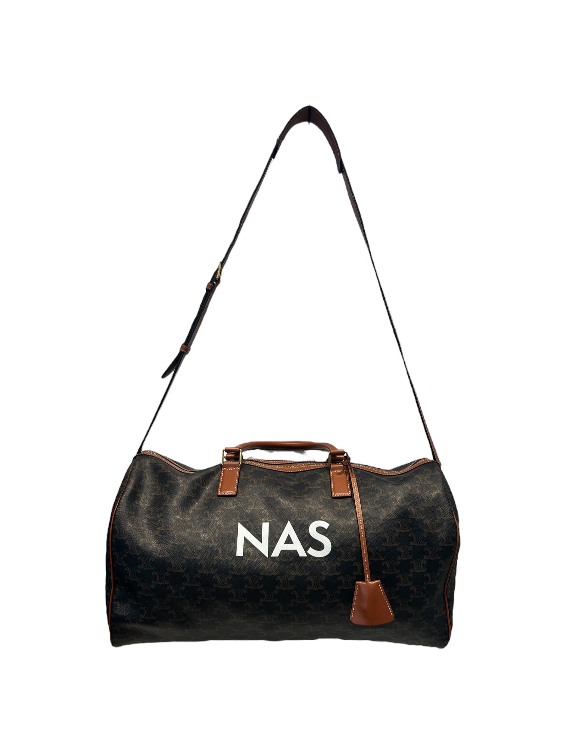 CELINE/Luggage/Monogram/Leather/BRW/CELINE NAS MINI DUFFEL view 1