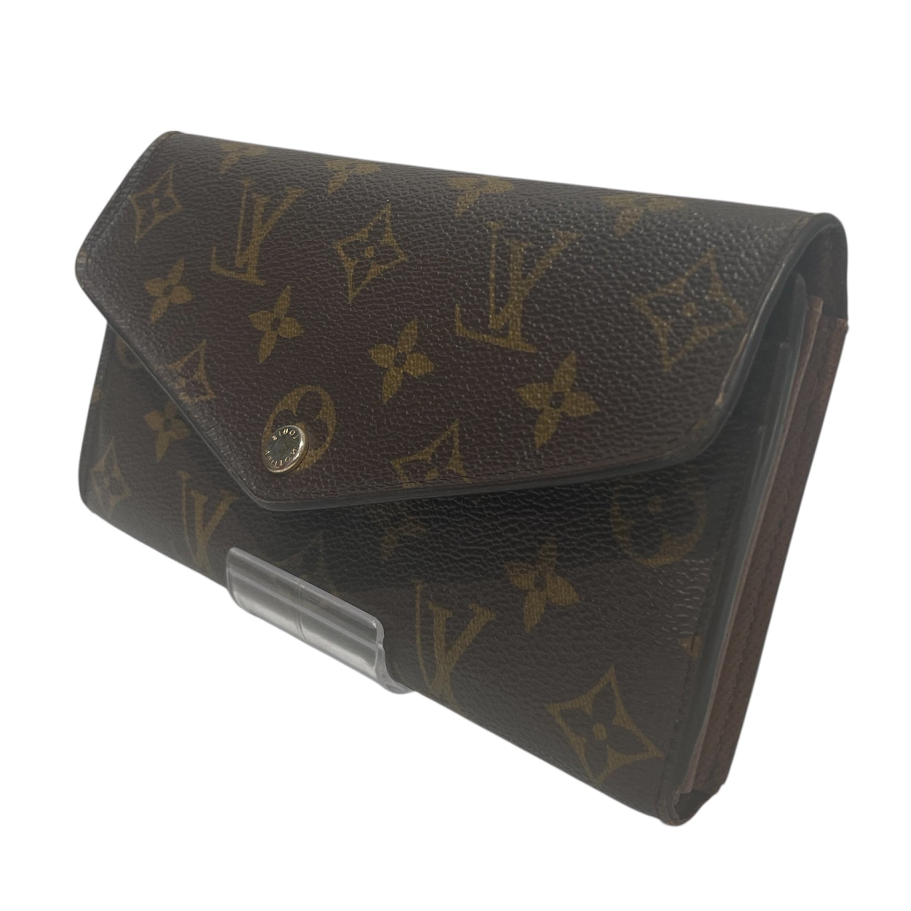 LOUIS VUITTON/Long Wallet/Monogram/Leather/BRW/ view 1
