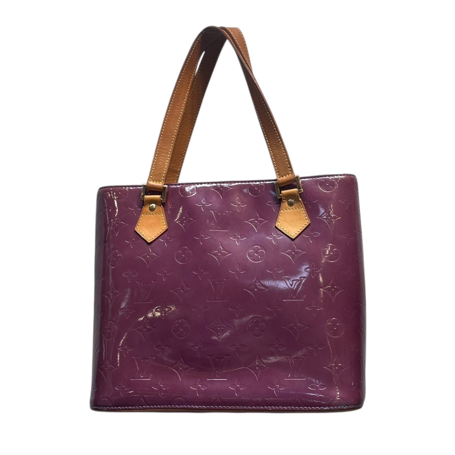 LOUIS VUITTON/Hand Bag/Monogram/Leather/PPL/VERNIS HOUSTON view 1