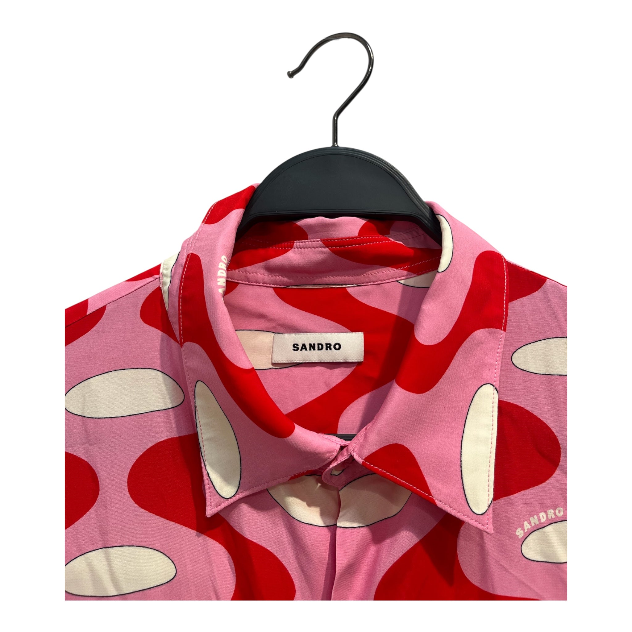 sandro/SS Shirt/XXL/PNK/Dress/All Over Print/ VISCOSE view 3