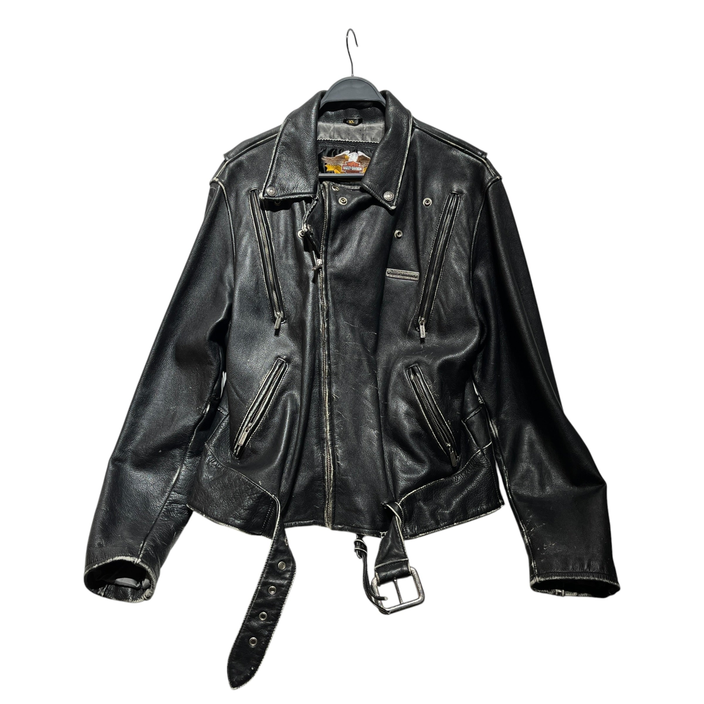 HARLEY DAVIDSON/Leather Jkt/XL/Leather/BLK/STUDDED METAL BACK DESIGN view 1