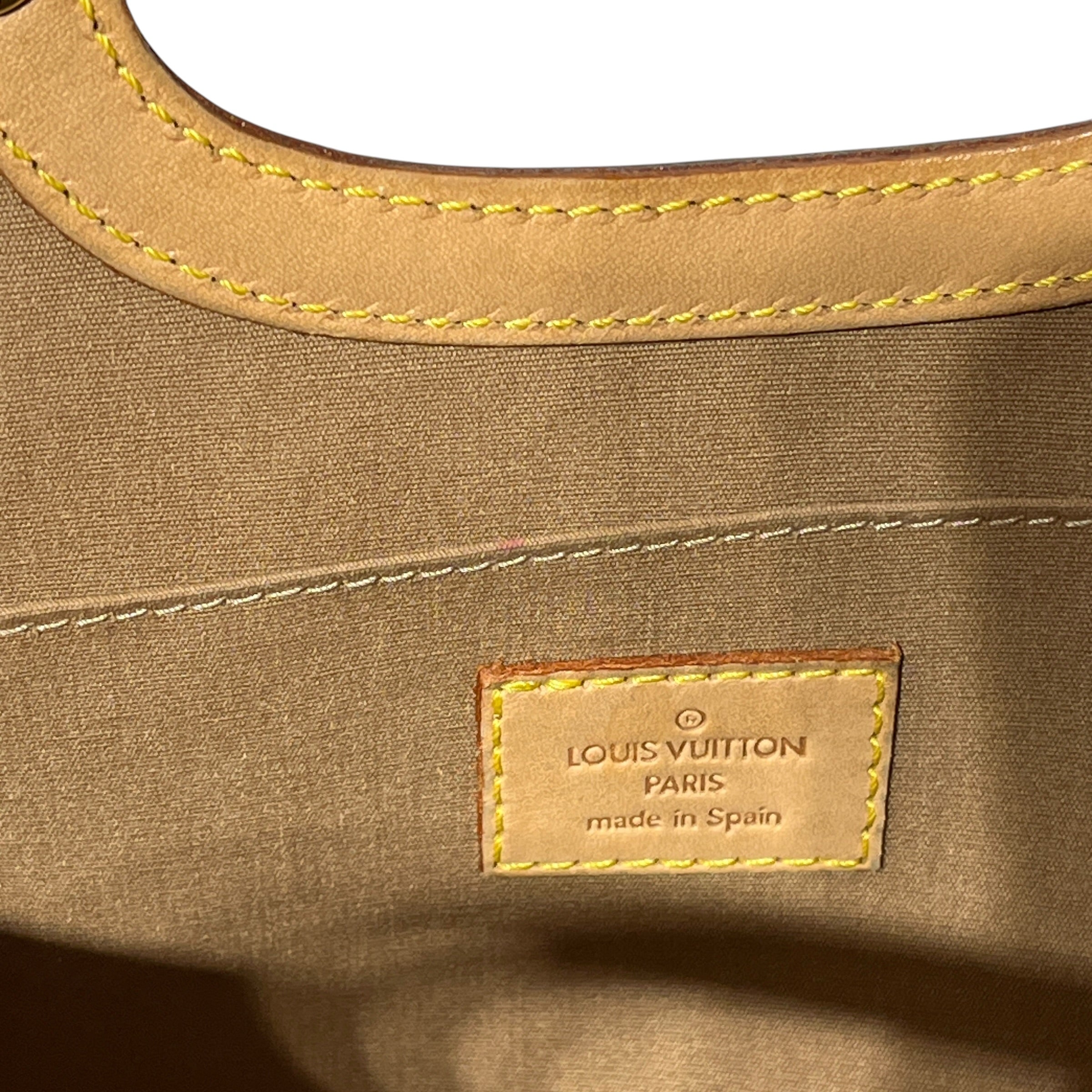LOUIS VUITTON/Hand Bag/Monogram/Leather/YEL/VERNIS ROXBURY DRIVE view 3