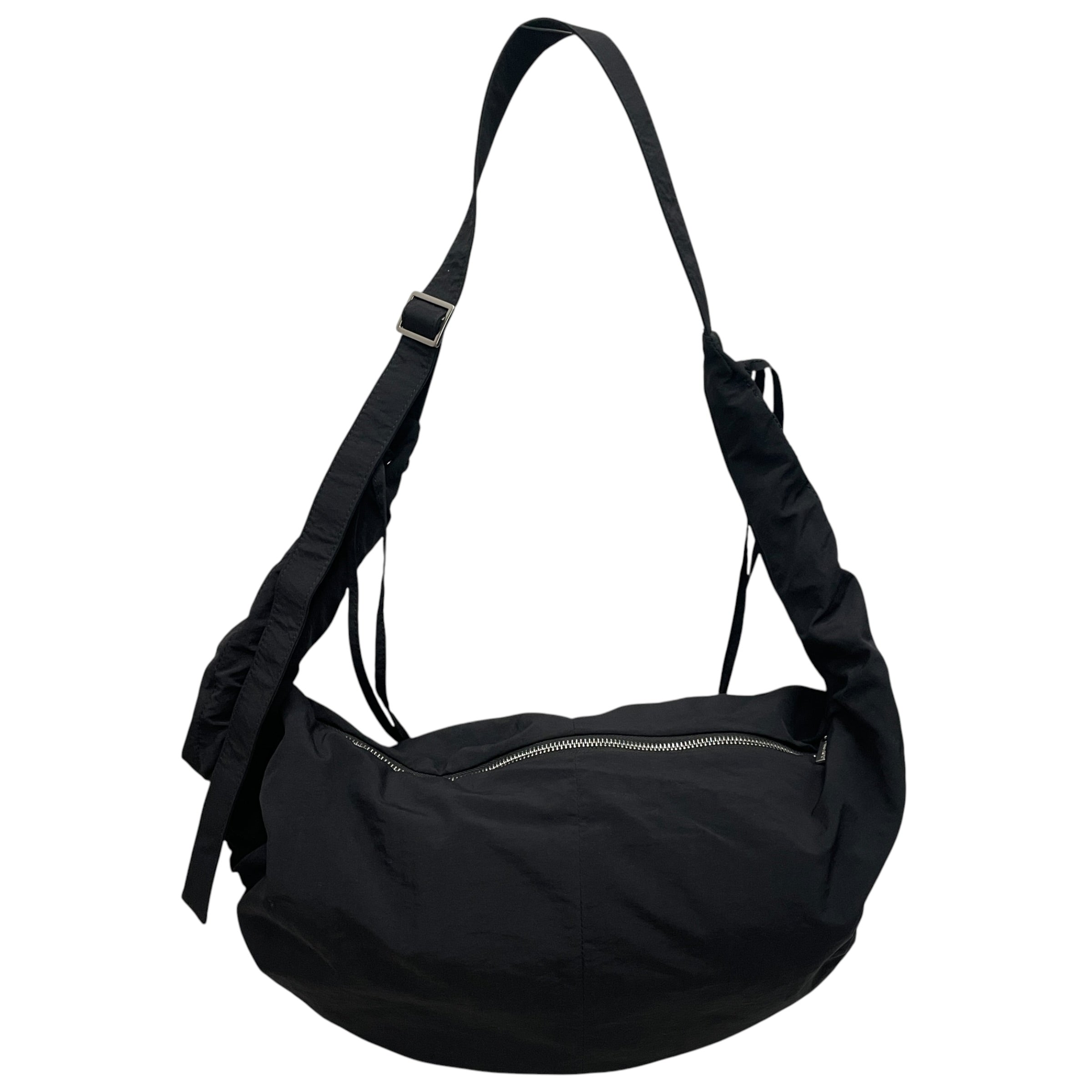 MARITHE FRANCOIS GIRBAUD/Cross Body Bag/Nylon/BLK/ROUCHED CROSSBODY BAG view 2