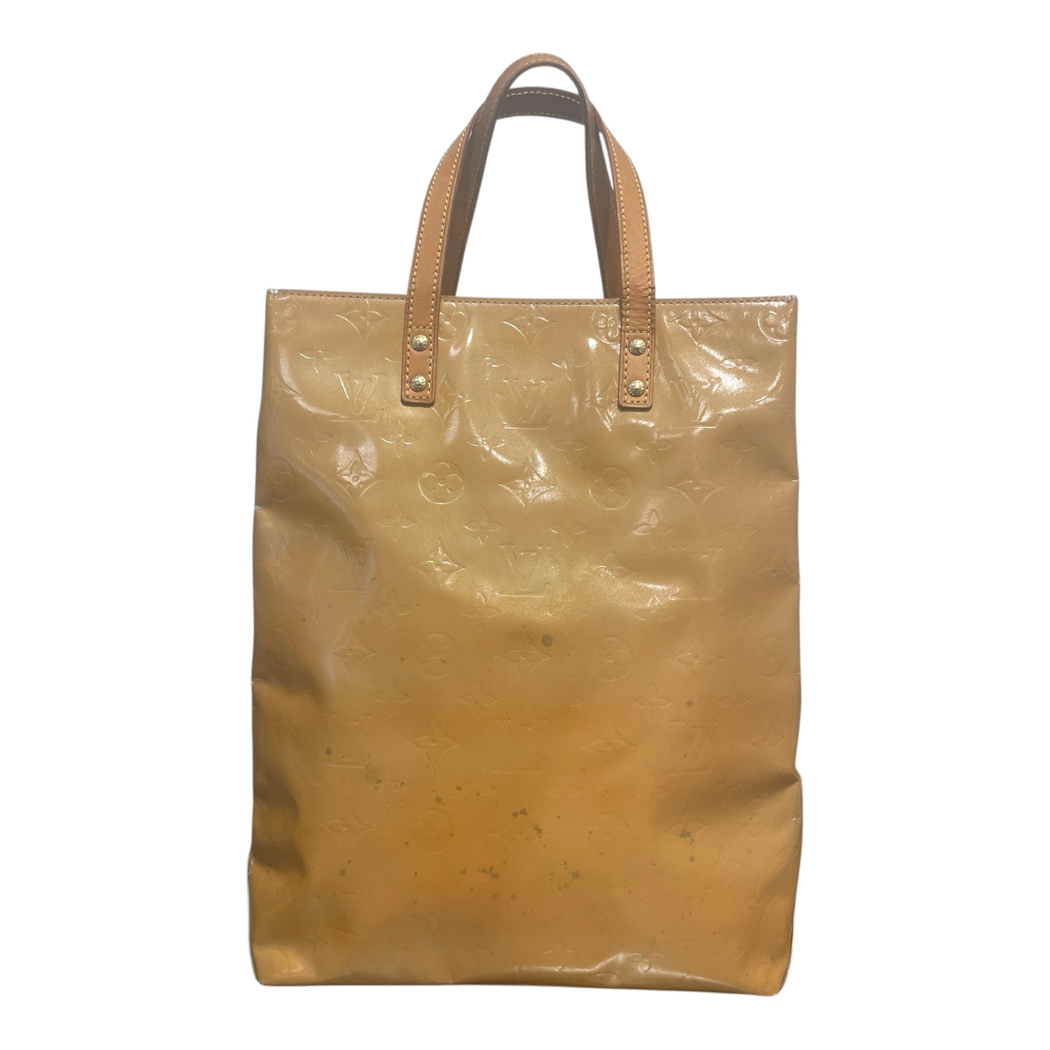 LOUIS VUITTON/Hand Bag/OS/Monogram/Leather/GLD/VERNIS READE MM view 1
