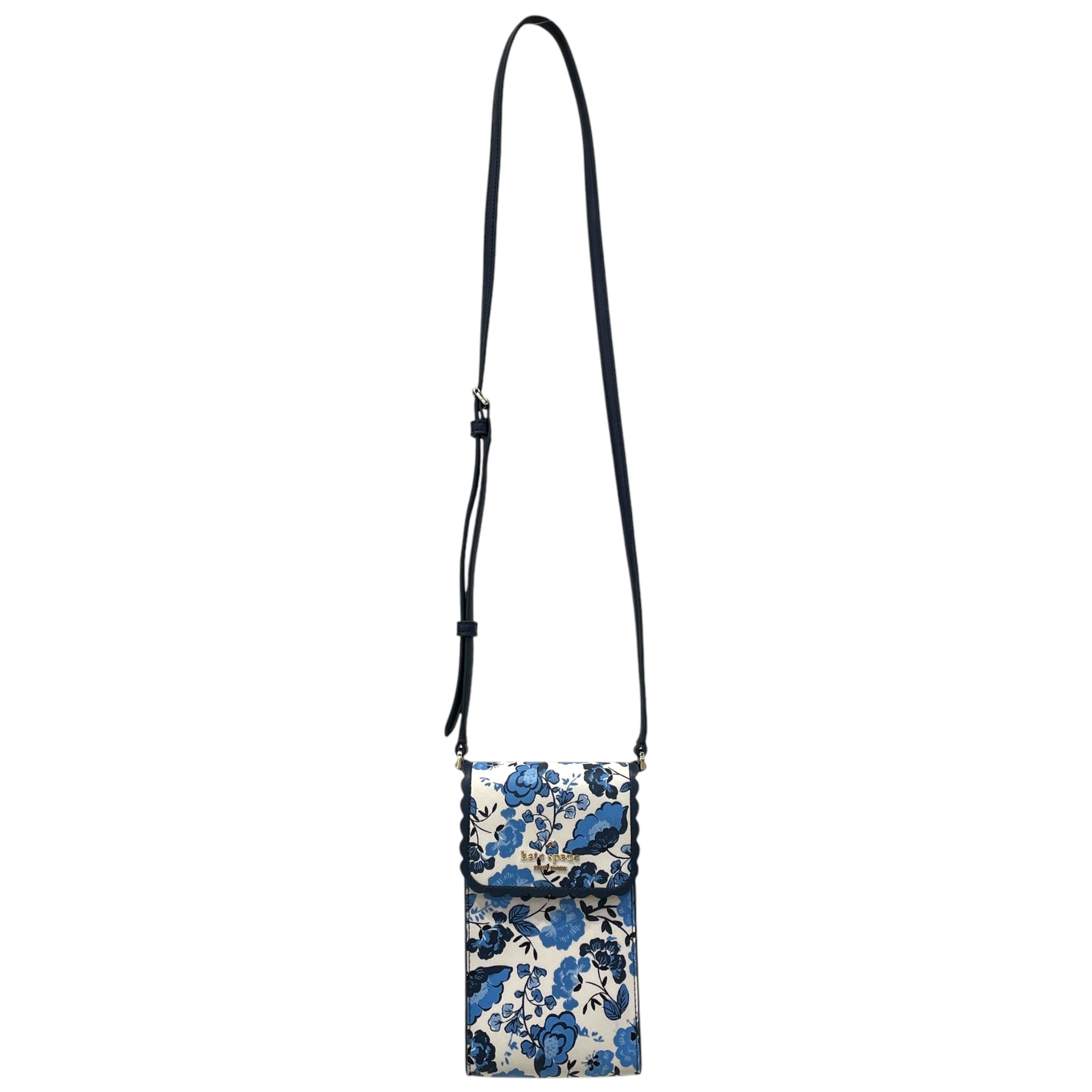 kate spade new york/Cross Body Bag/Floral Pattern/Leather/BLU/ view 1