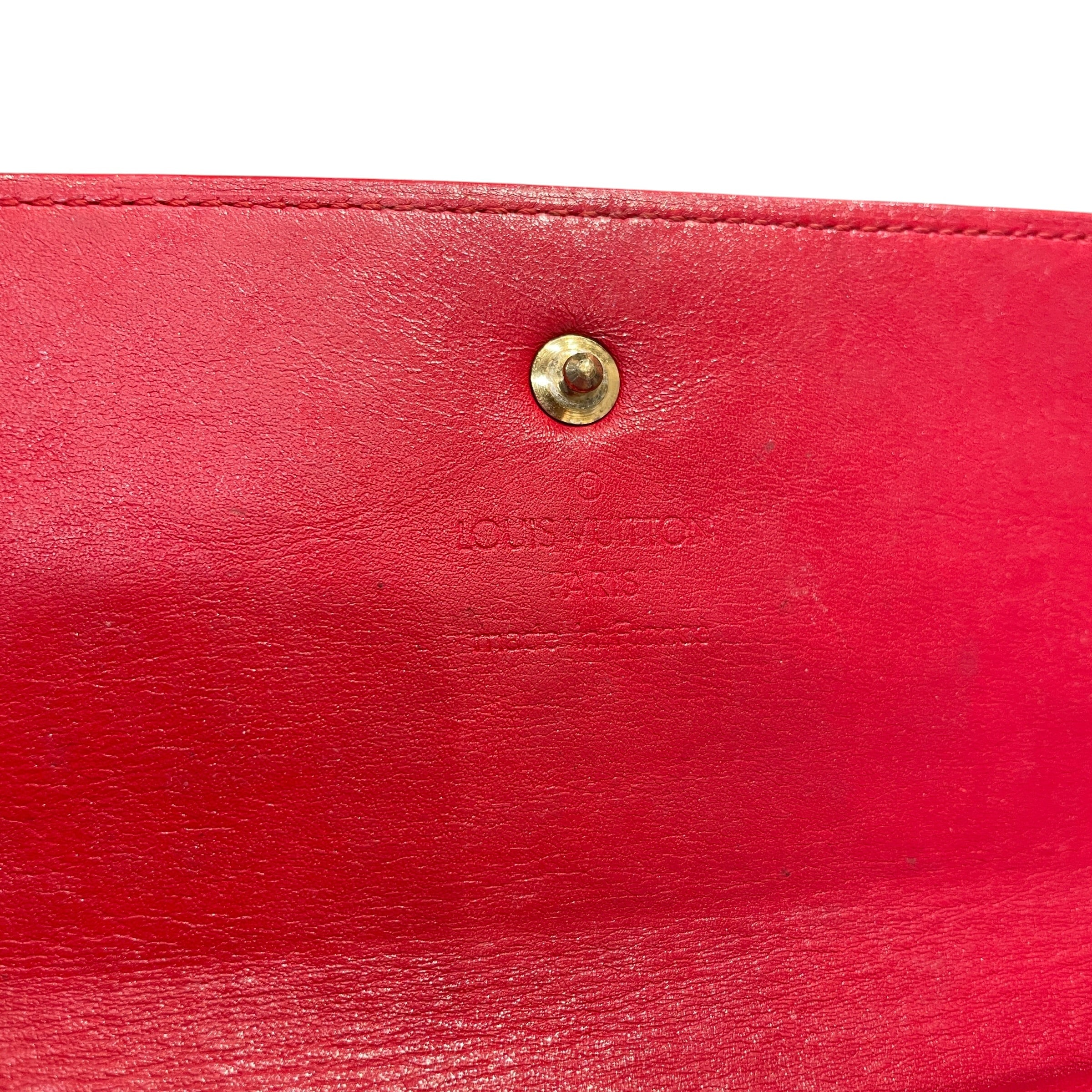 LOUIS VUITTON/Long Wallet/Monogram/Leather/RED/L's/ view 5