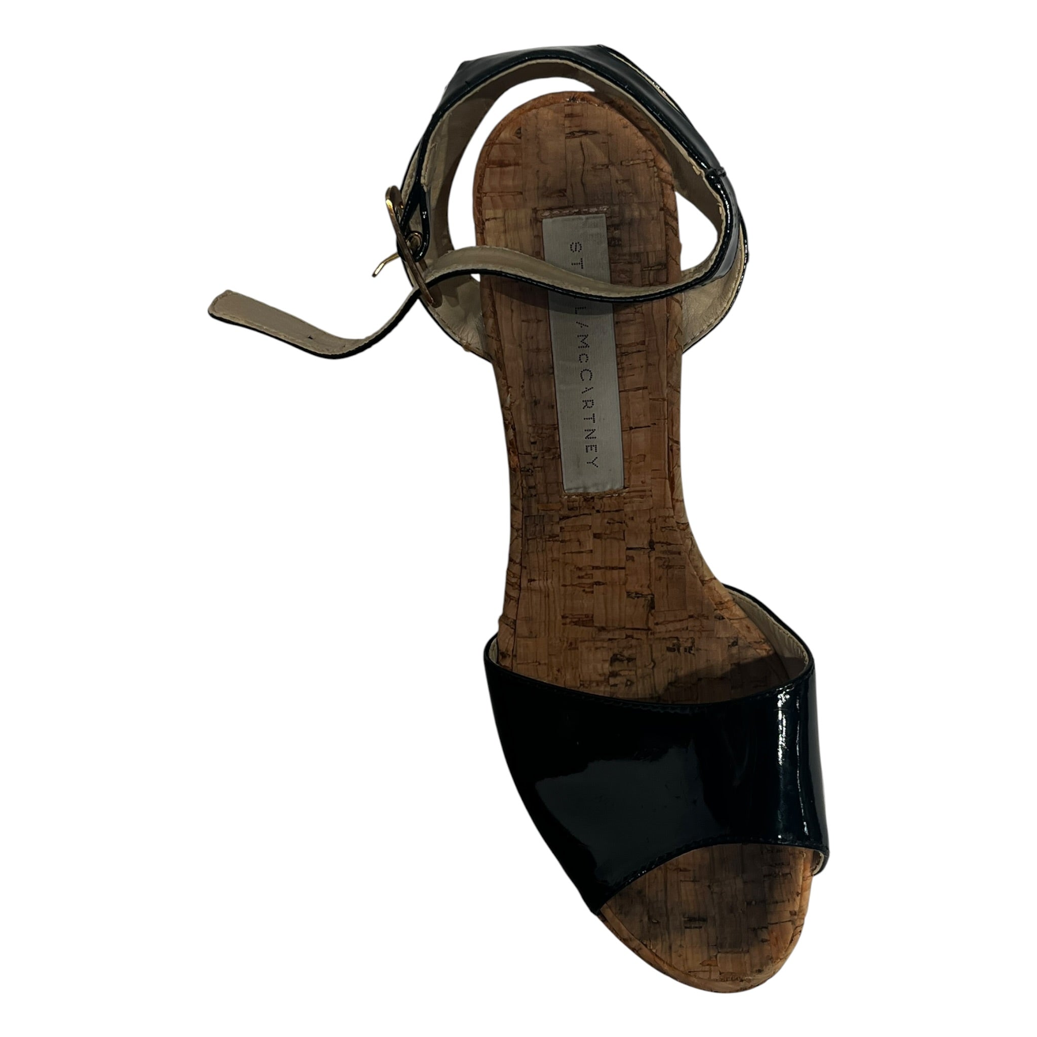 STELLAMcCARTNEY/Heels/EU 38/BLK/cork sandal heels view 4