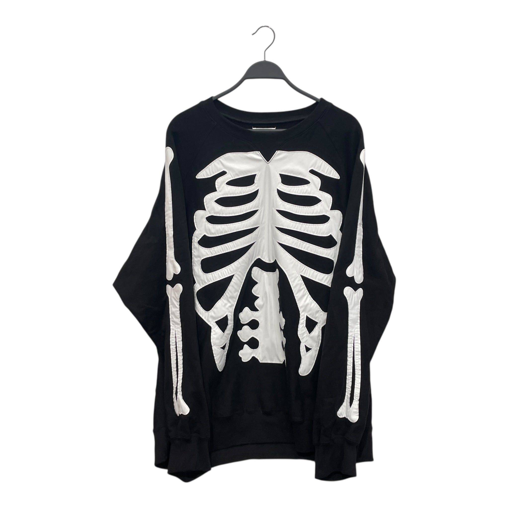TAKAHIROMIYASHITA TheSoloist./Hoodie/46/Cotton/BLK/BONE APPLIQUE ZIP UP HOODIE view 1