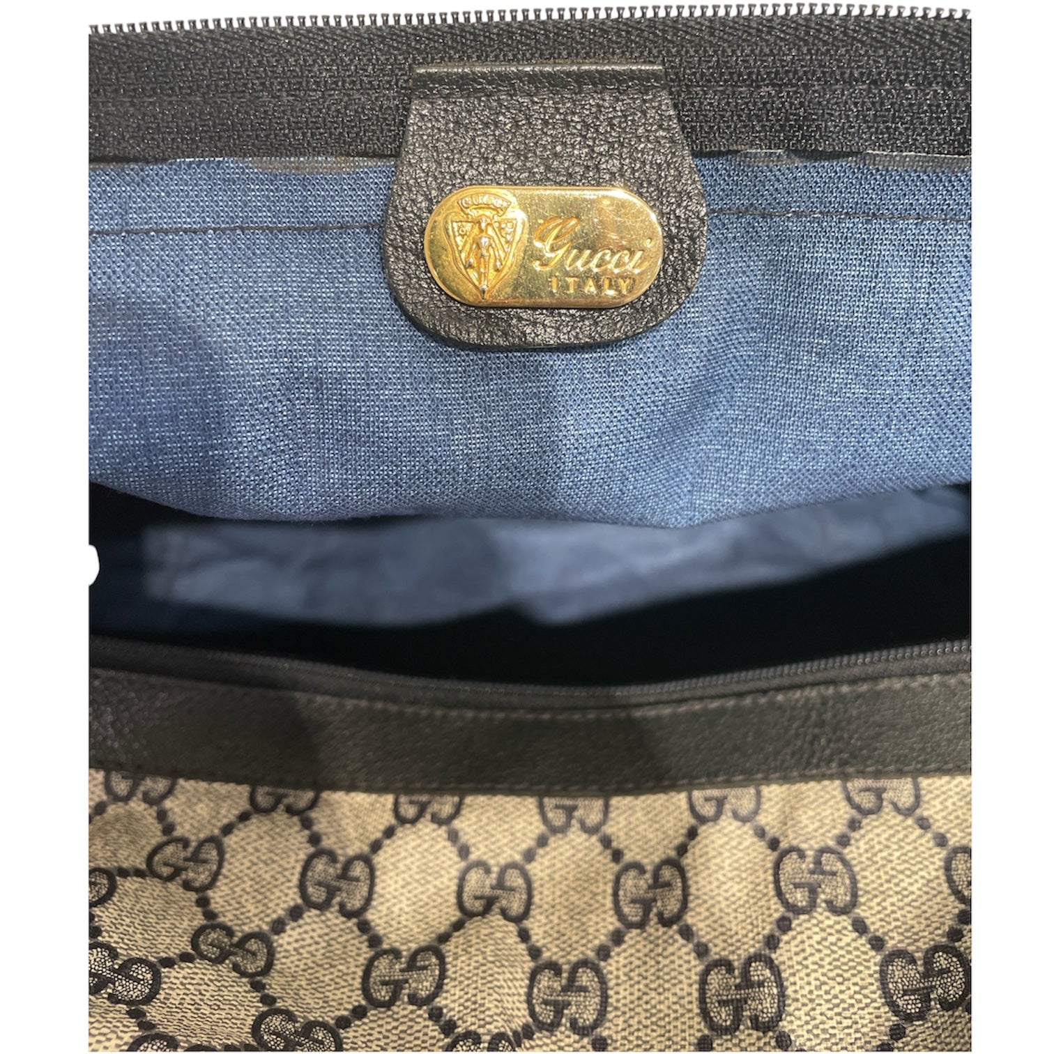 GUCCI/Luggage/Monogram/Leather/GRY/GG SUPREME WEEKENDER view 3