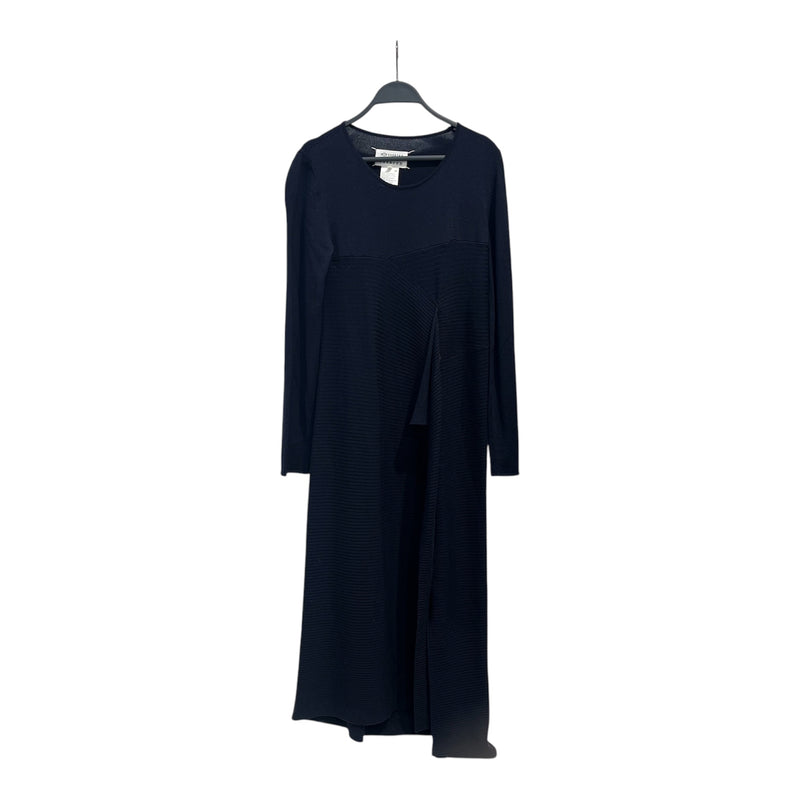 Maison Margiela/LS Dress/1/Wool/BLU/ribbed dress