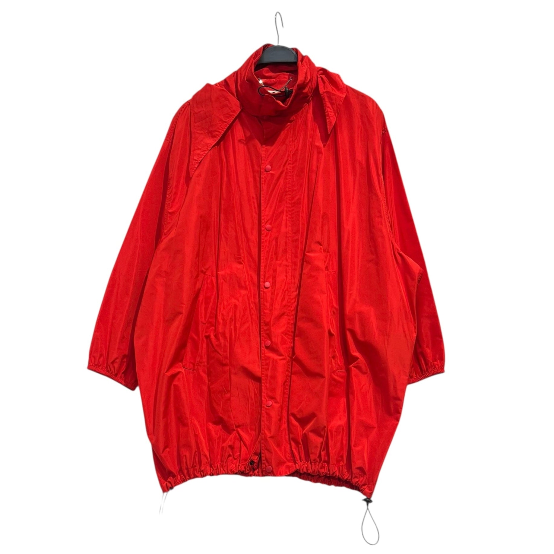 BALENCIAGA/Windbreaker/40/Polyester/RED/ca0085 red buttons blk string view 1