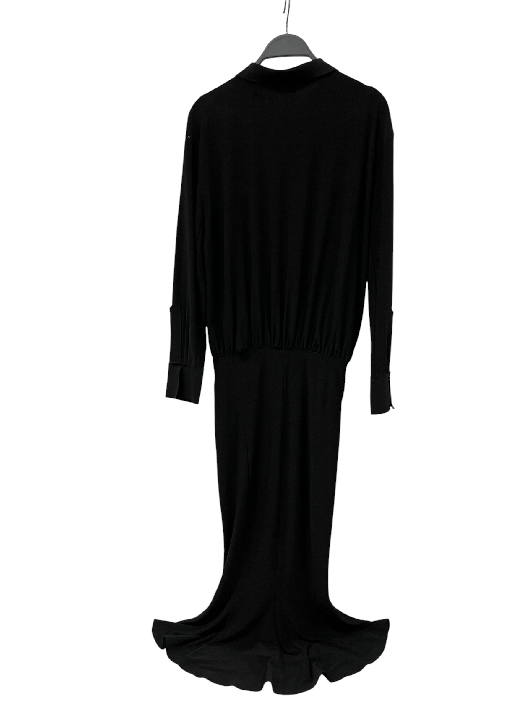 NORMA KAMALI/LS Dress/XS/Polyester/BLK/ view 2