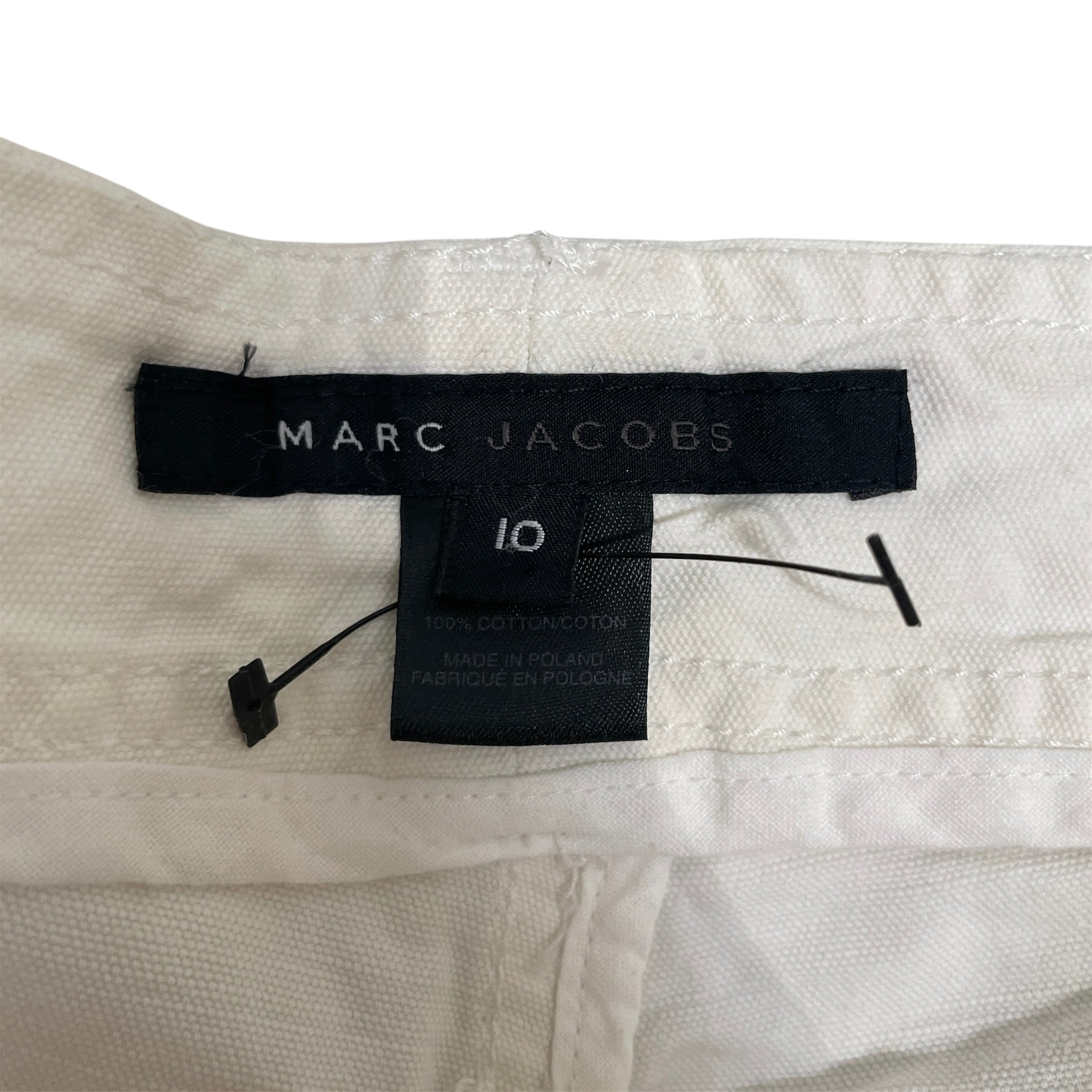 MARC JACOBS/Straight Pants/10/Cotton/WHT/ZIP POCKET CARGO PANT view 3