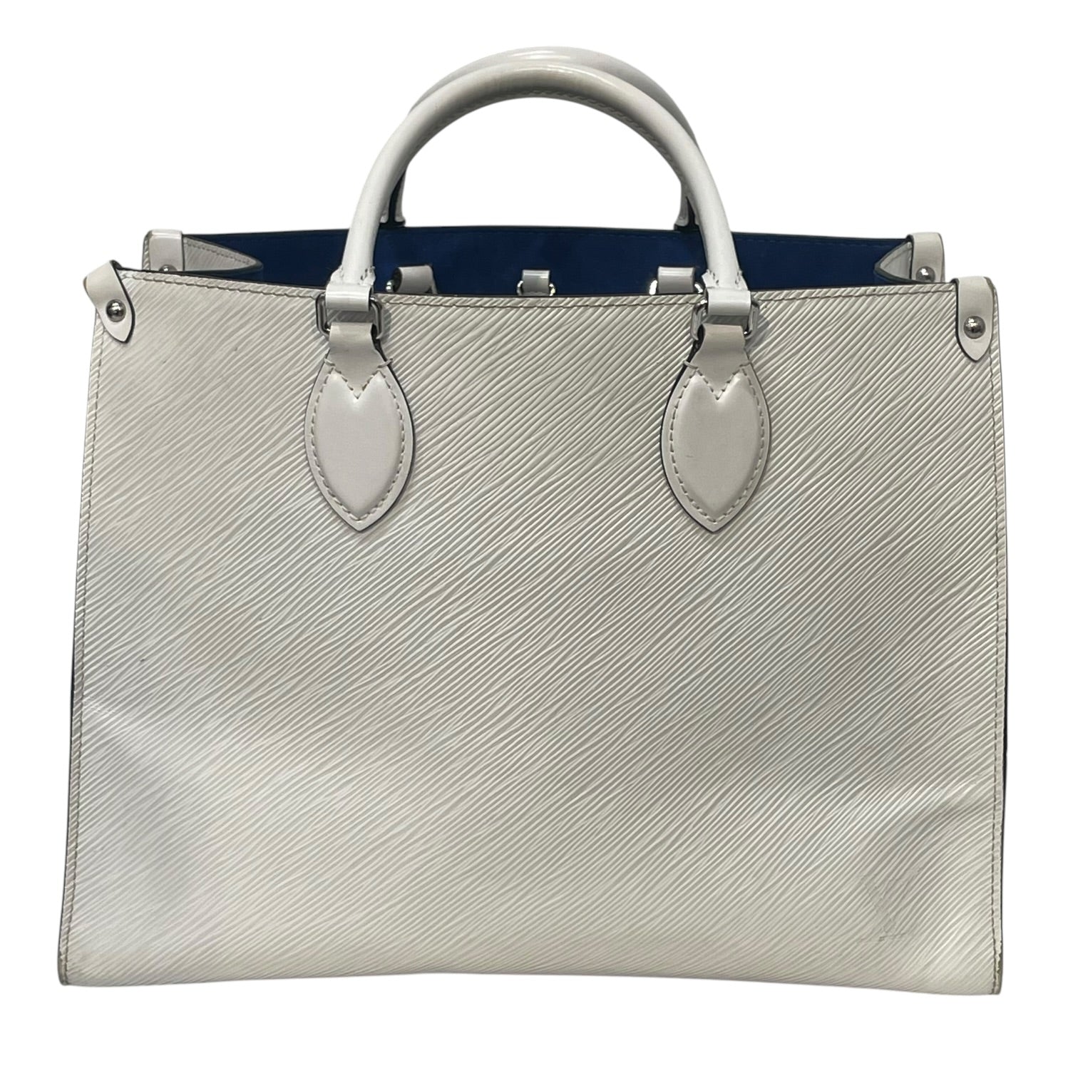 LOUIS VUITTON/Tote Bag/Leather/WHT/OnTheGo MM view 1