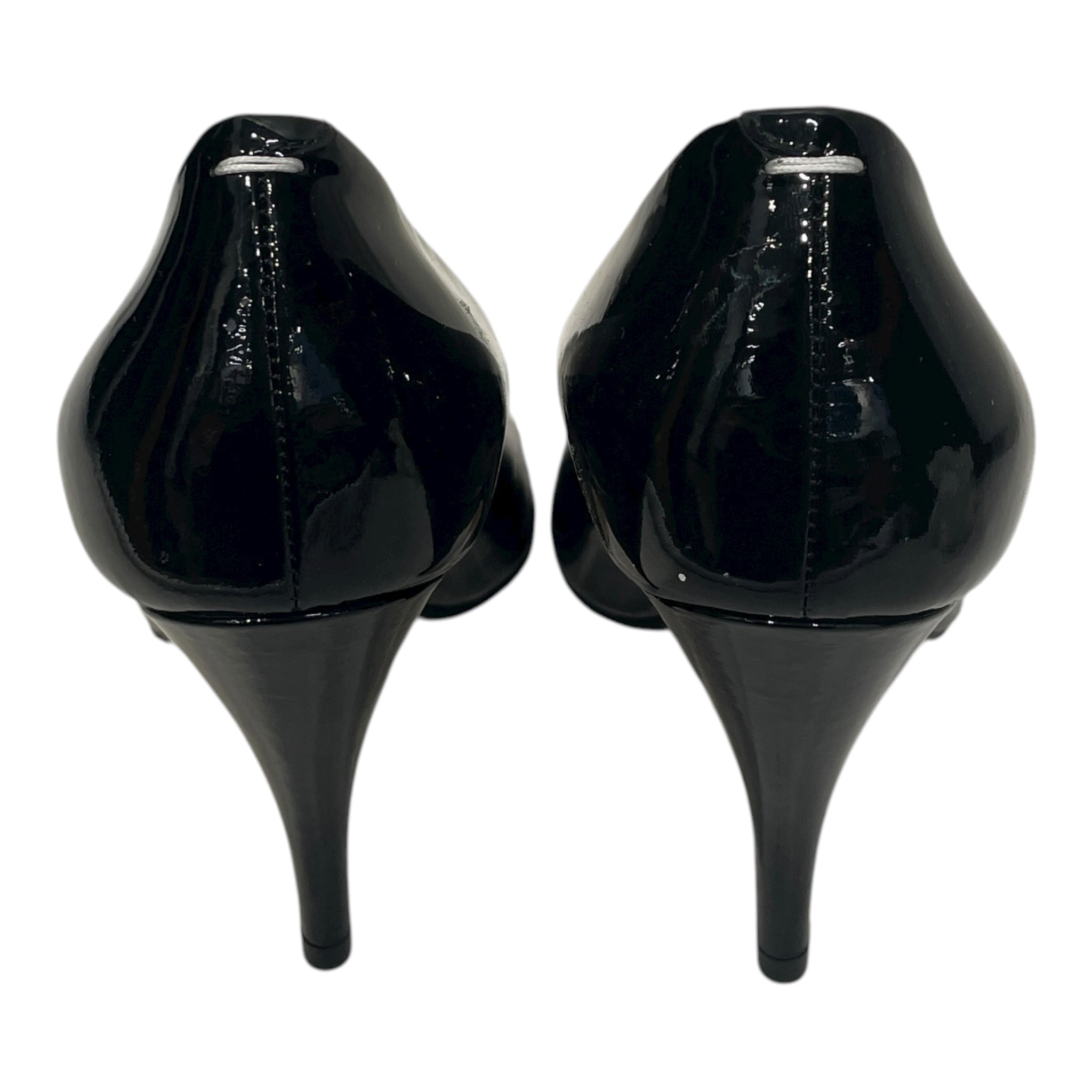 Maison Margiela/Heels/EU 38/Leather/BLK/TABI PATENT HEEL view 3