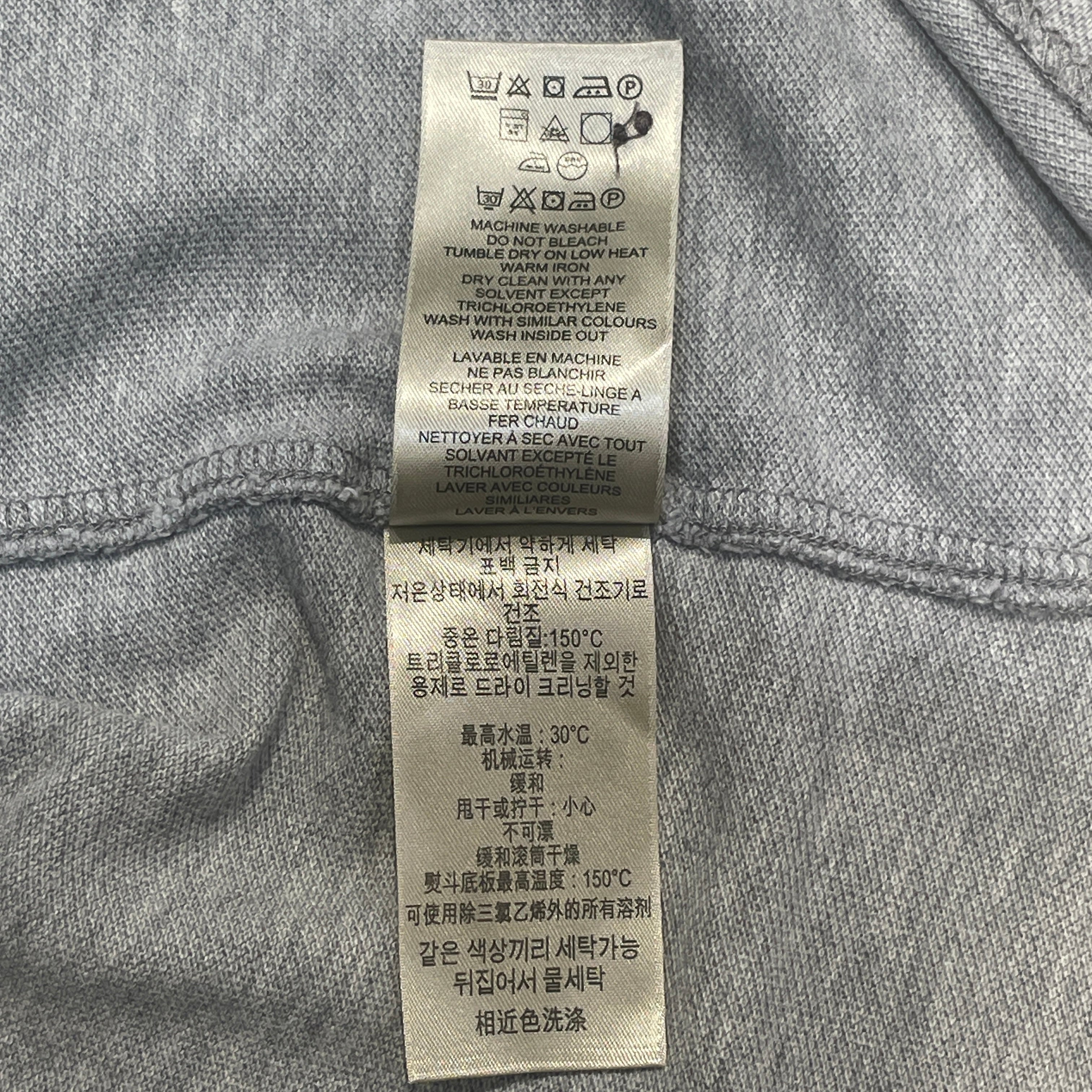 BURBERRY/Polo Shirt/XL/Cotton/GRY/Logo Polo view 6