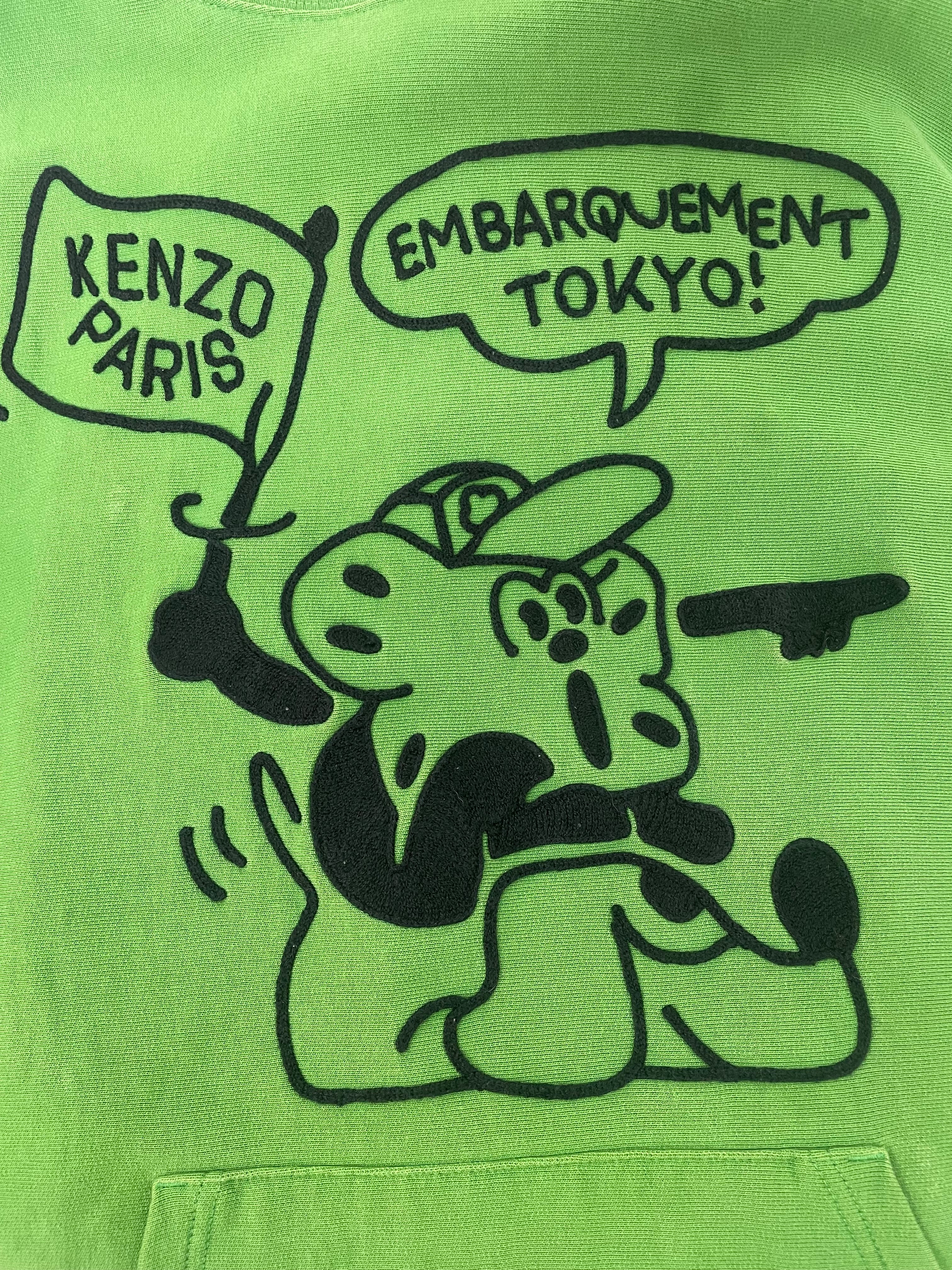 KENZO/Hoodie/M/Graphic/Cotton/GRN/Pullover/EMBARQUEMENT TOKYO view 6