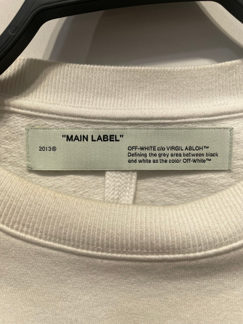 OFF-WHITE/Sweater/S/All Over Print/Cotton/WHT/CHAIN SAW
