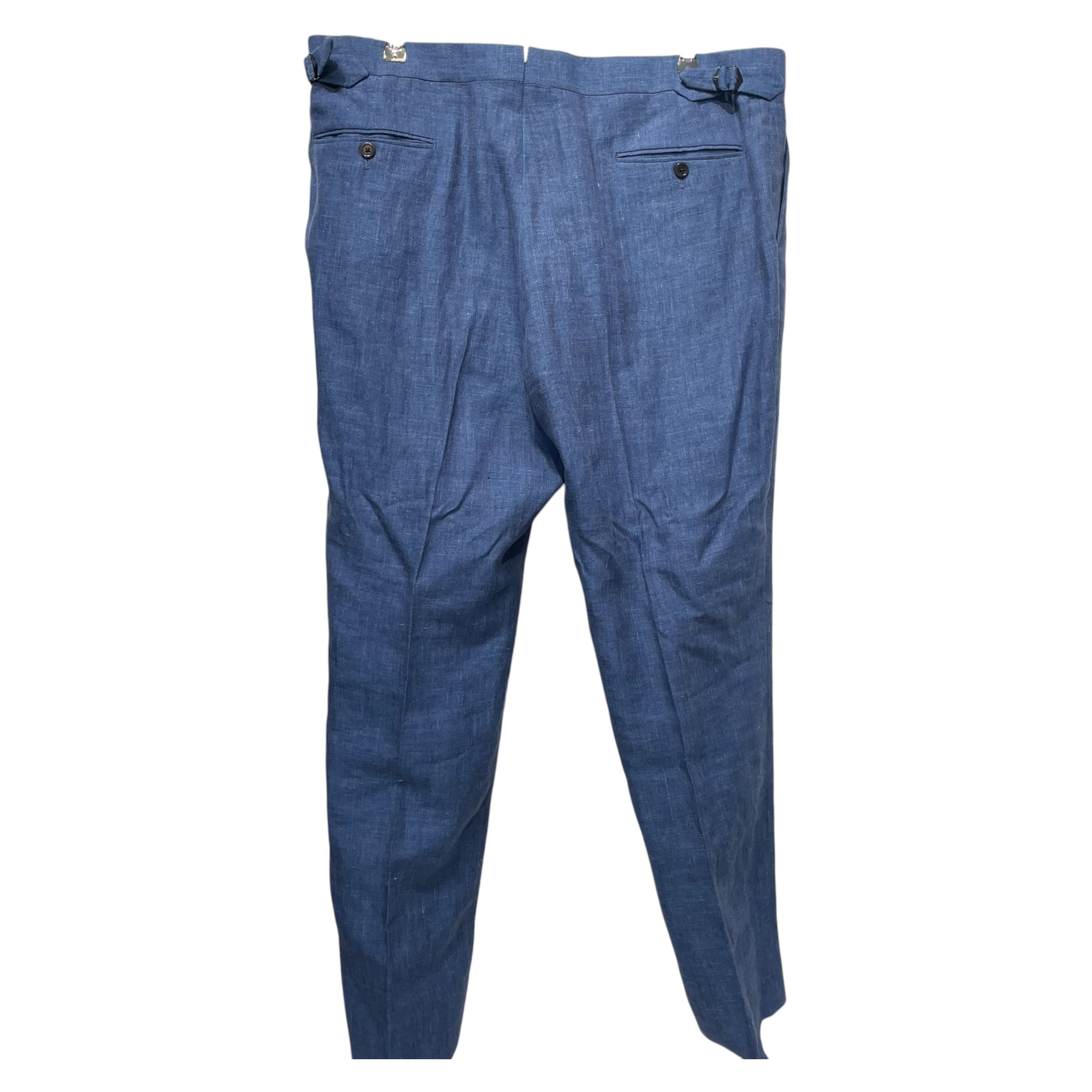 RALPH LAUREN PURPLE LABEL/Slacks/40/Cotton/BLU/GREGORY HAND TAILORED view 2