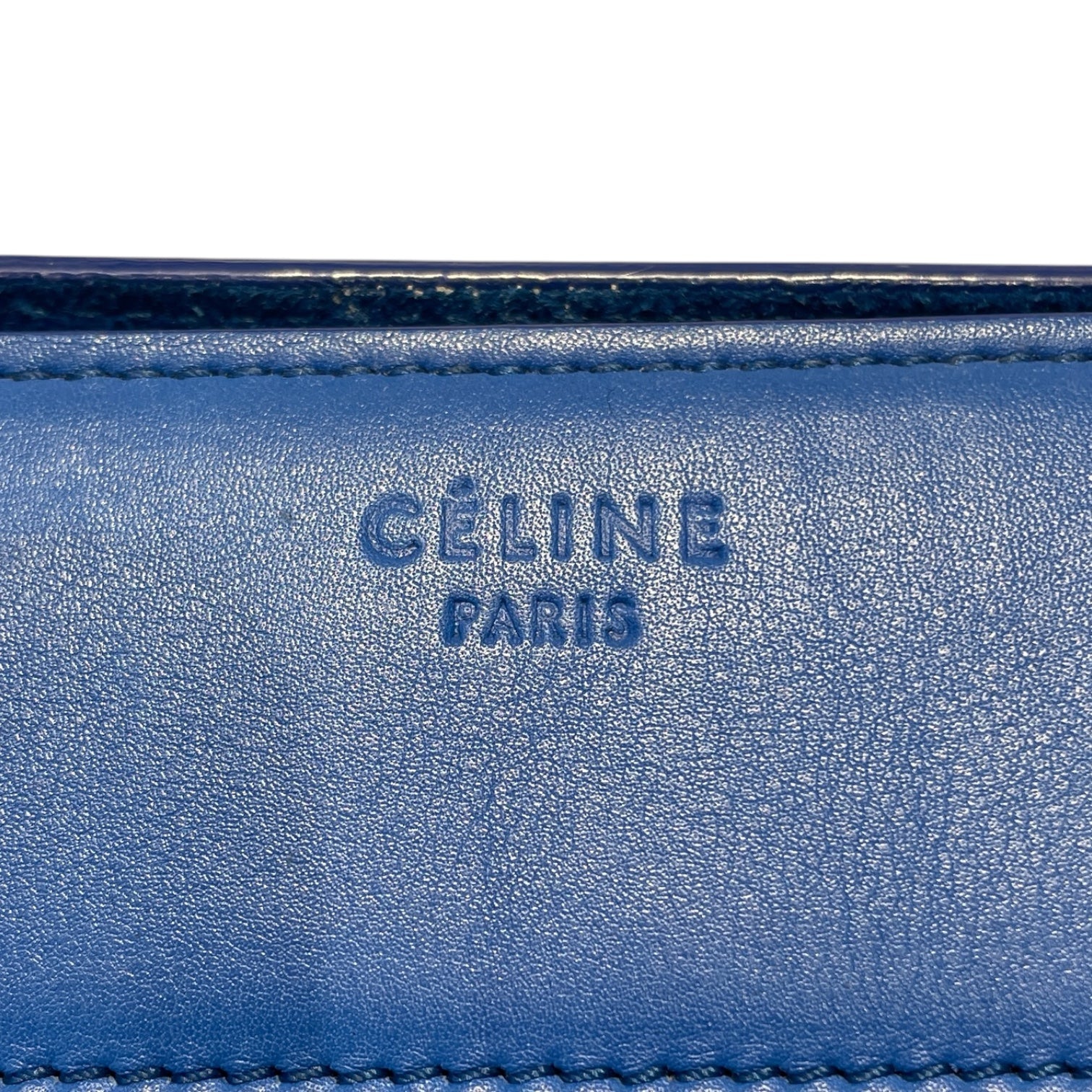 CELINE/Tote Bag/Leather/BLU/PHANTOM MEDIUM TOTE view 3