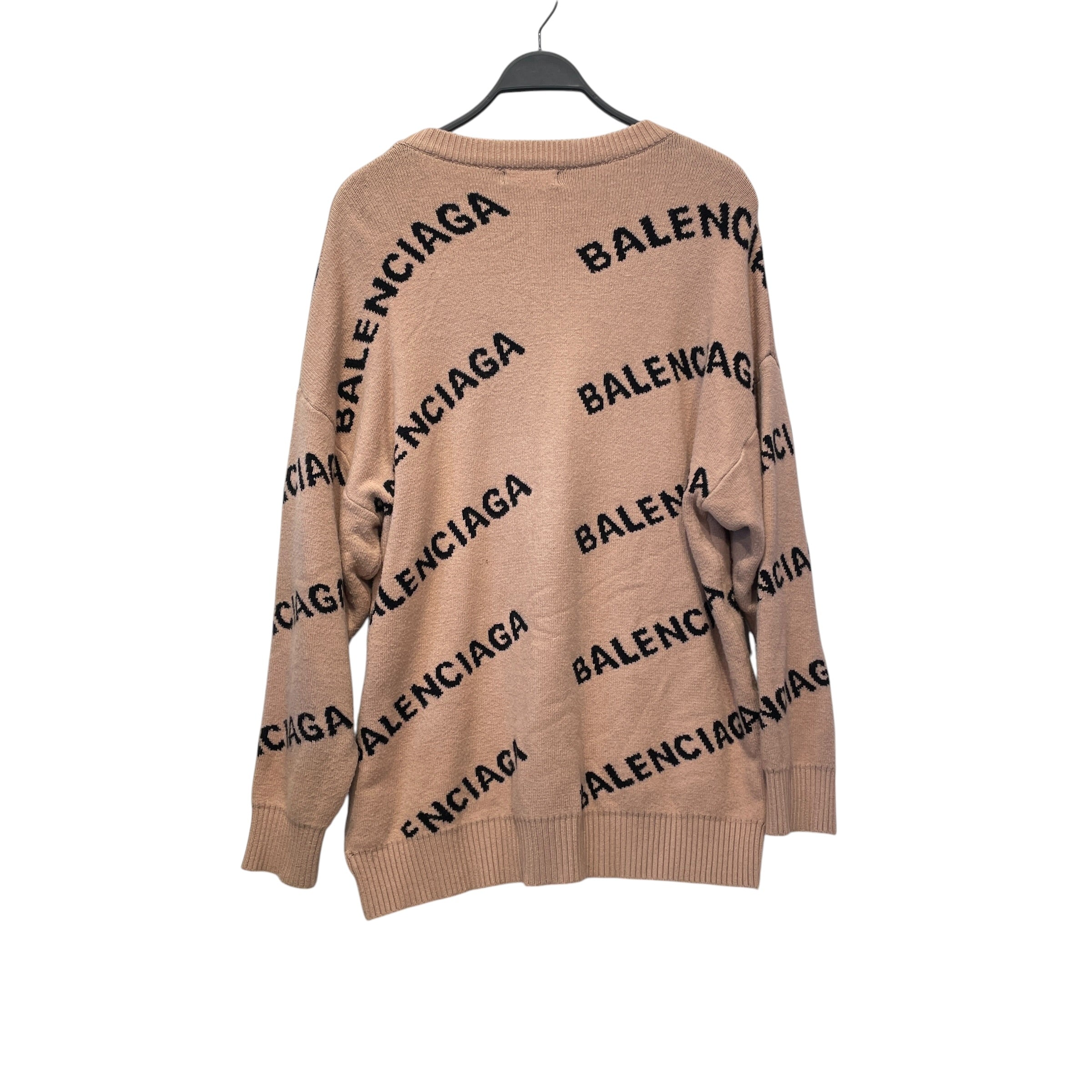 BALENCIAGA/Sweater/XL/All Over Print/Cotton/BEG/ view 2