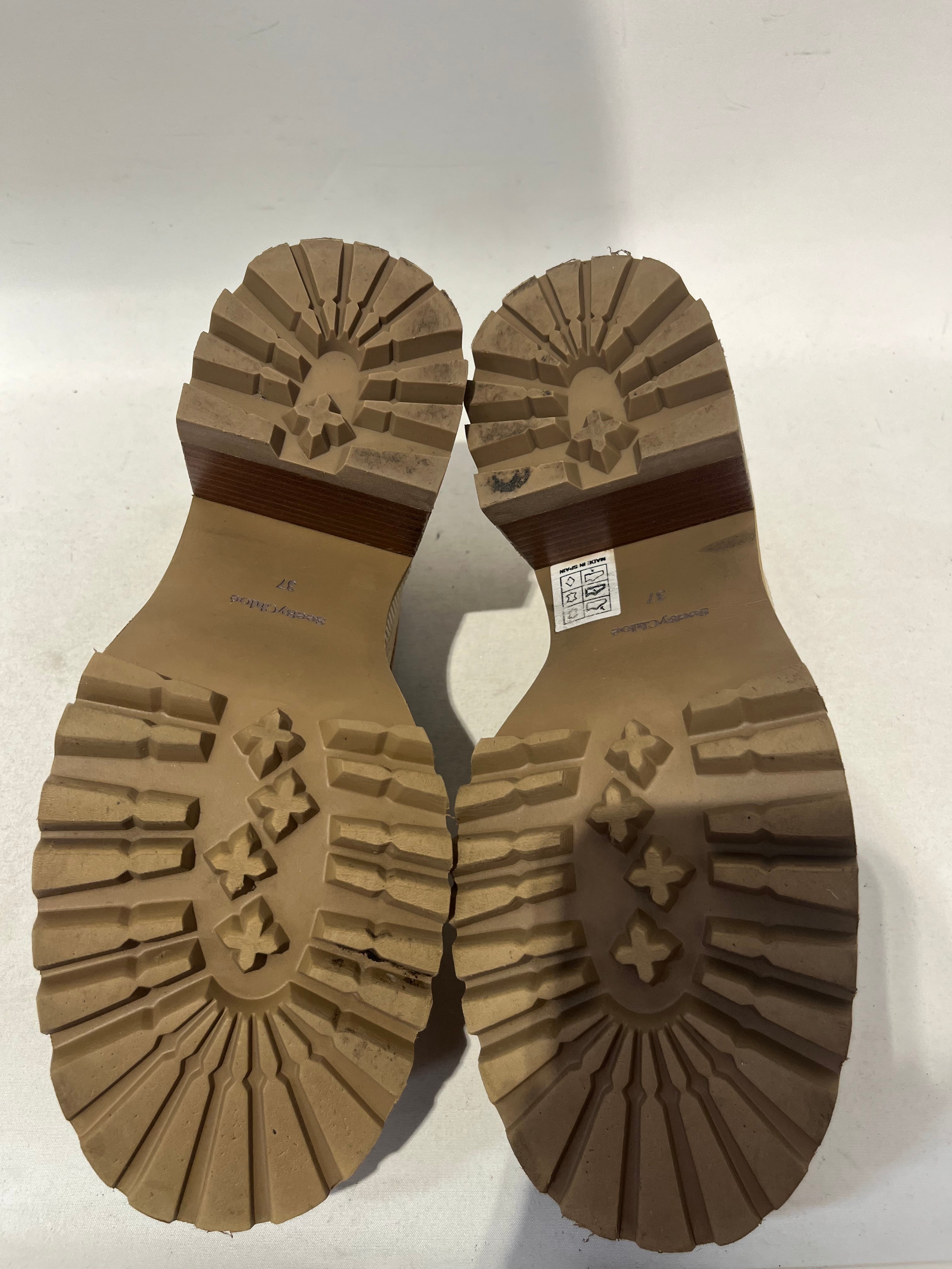 SEE BY CHLOE/Loafers/EU 37/Leather/CRM/LOAFER/HEEL HYBRID view 4