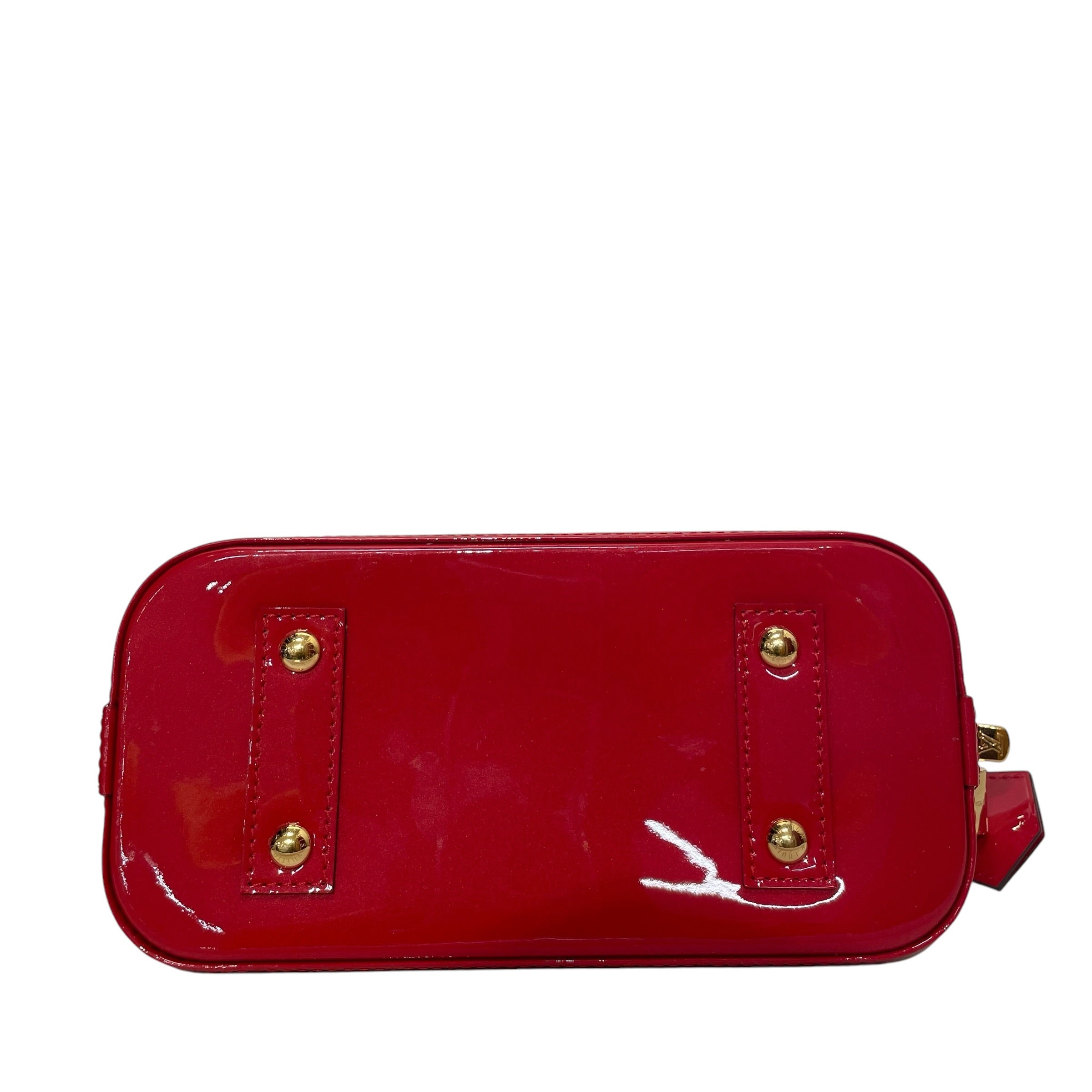LOUIS VUITTON/Clutch Bag/Monogram/RED/RED VERNIS ALMA view 3