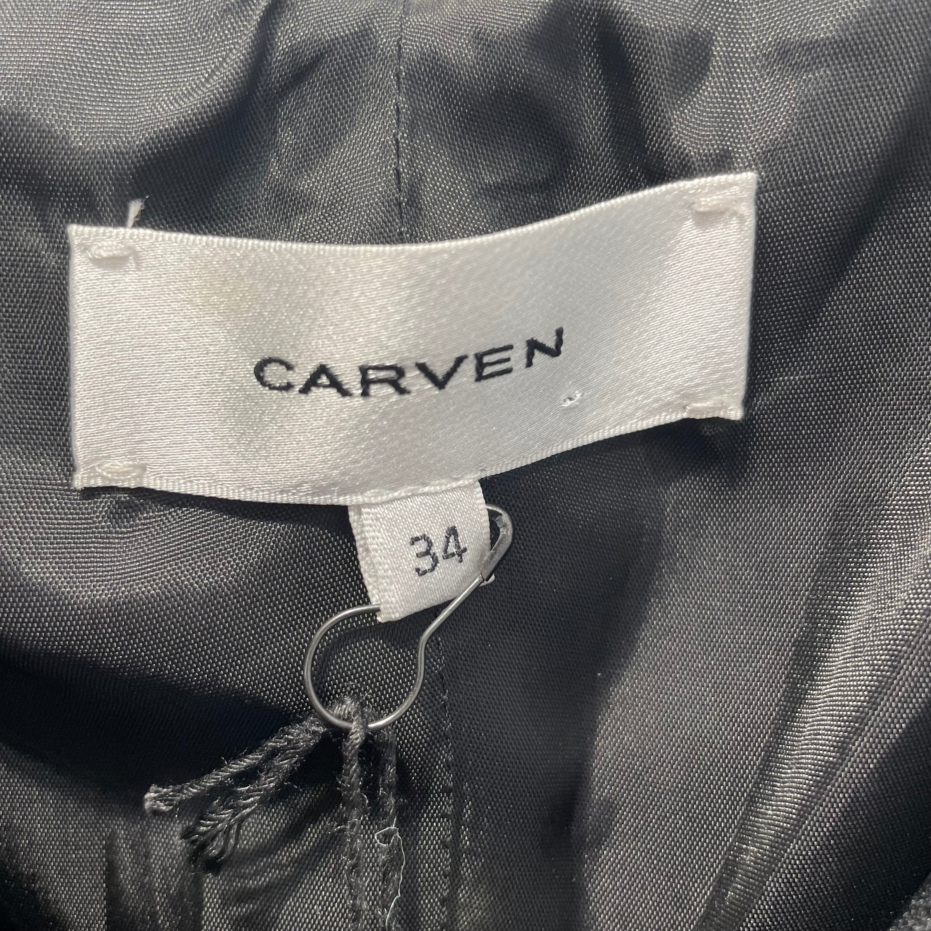 CARVEN/Tunic Dress/34/BLK/Midi Length/ view 3