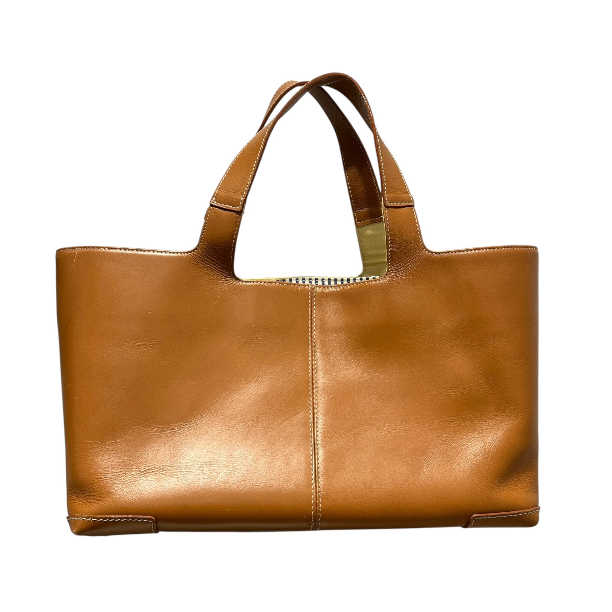 TENALYS/ISSEY MIYAKE/Hand Bag/Leather/CML/rare vintage + stripe liner ba view 1