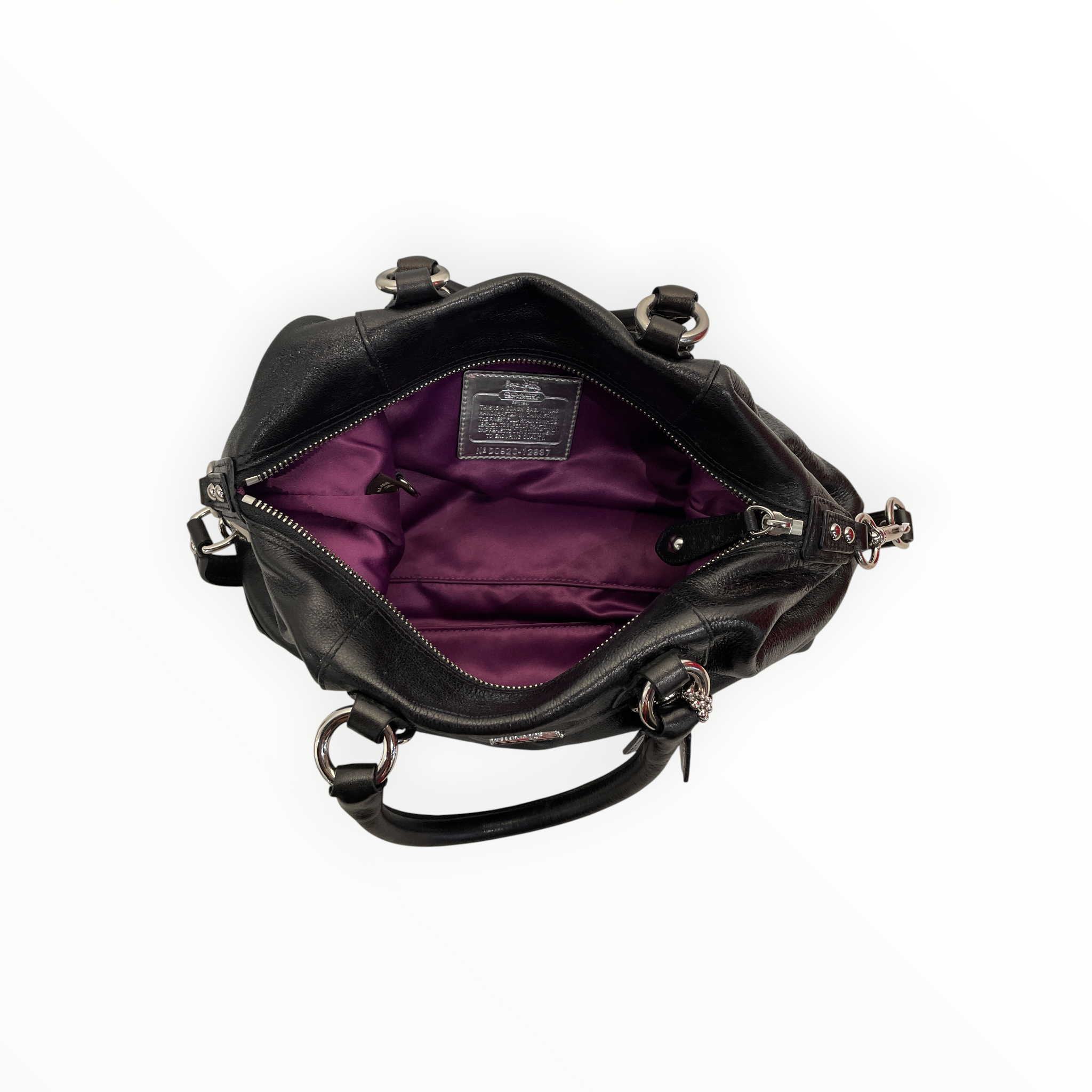 COACH/Bag/Leather/BLK/satchel view 4
