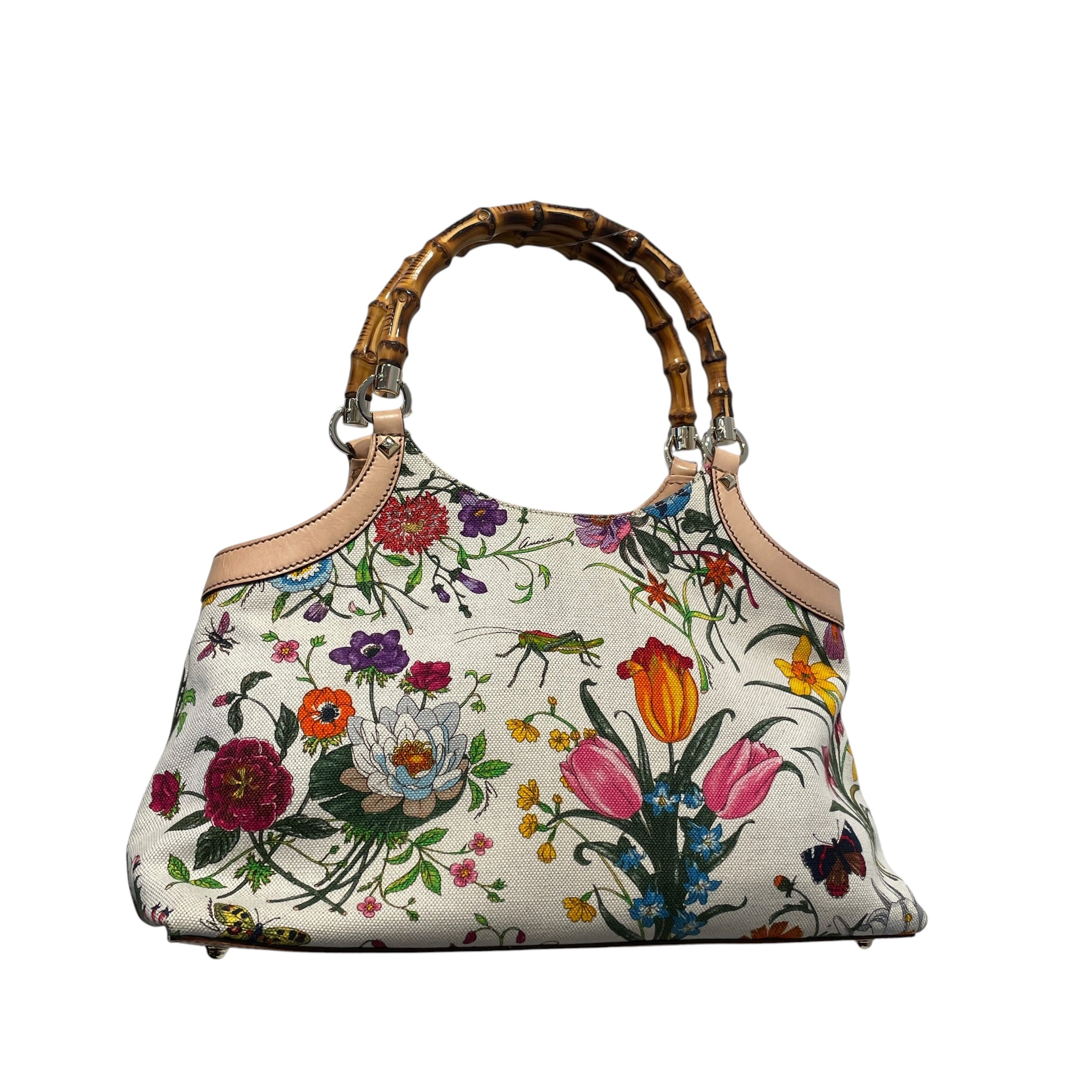 GUCCI/Hand Bag/Floral Pattern/Cotton/MLT/BAMBOO FLORAL view 2